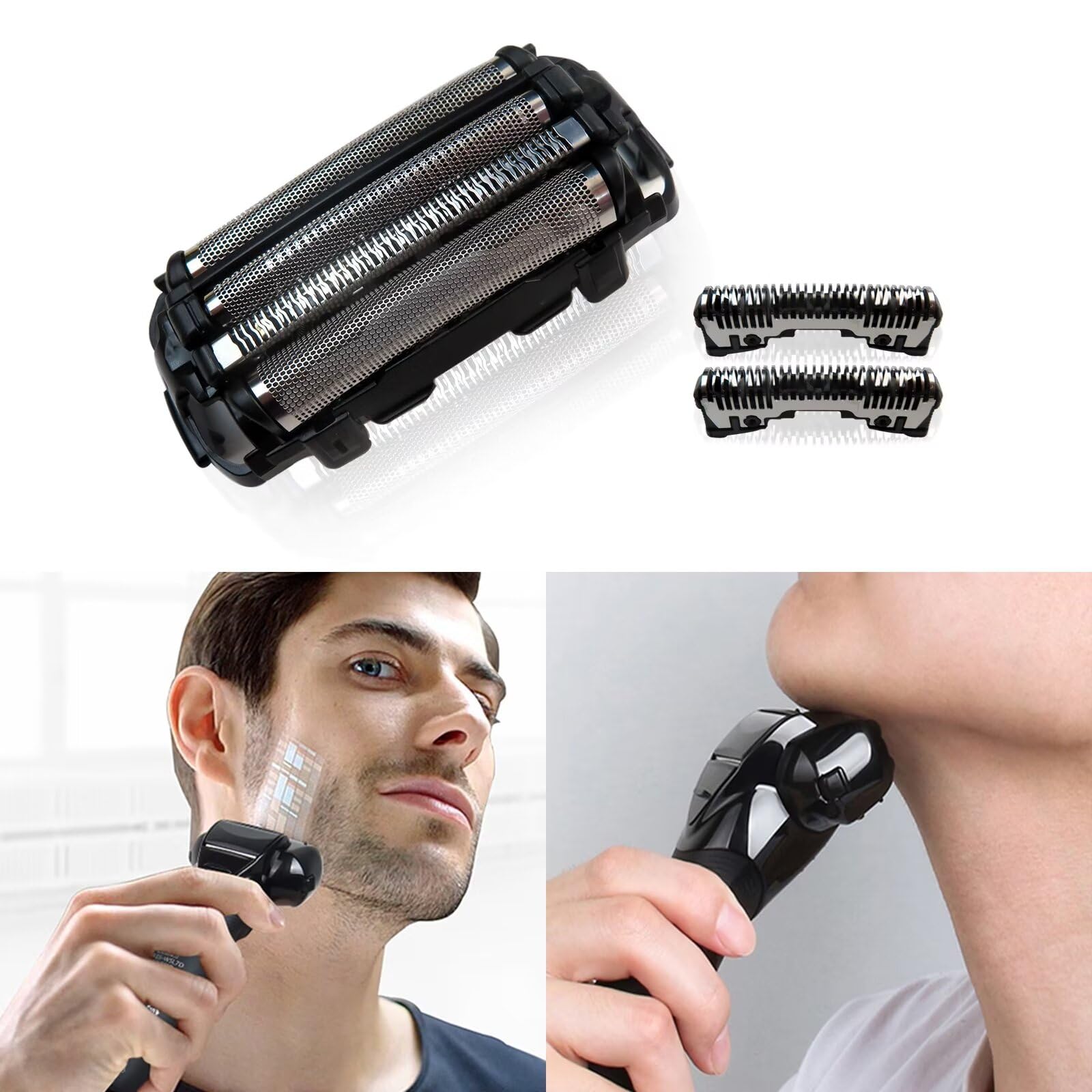 4-Blade Replacement Outer Foil and Inner Blade for Panasonic ES-LA63-S & ES-LA93-K Electric Shaver - Smooth Shaving for Men's Grooming at Home or Travel