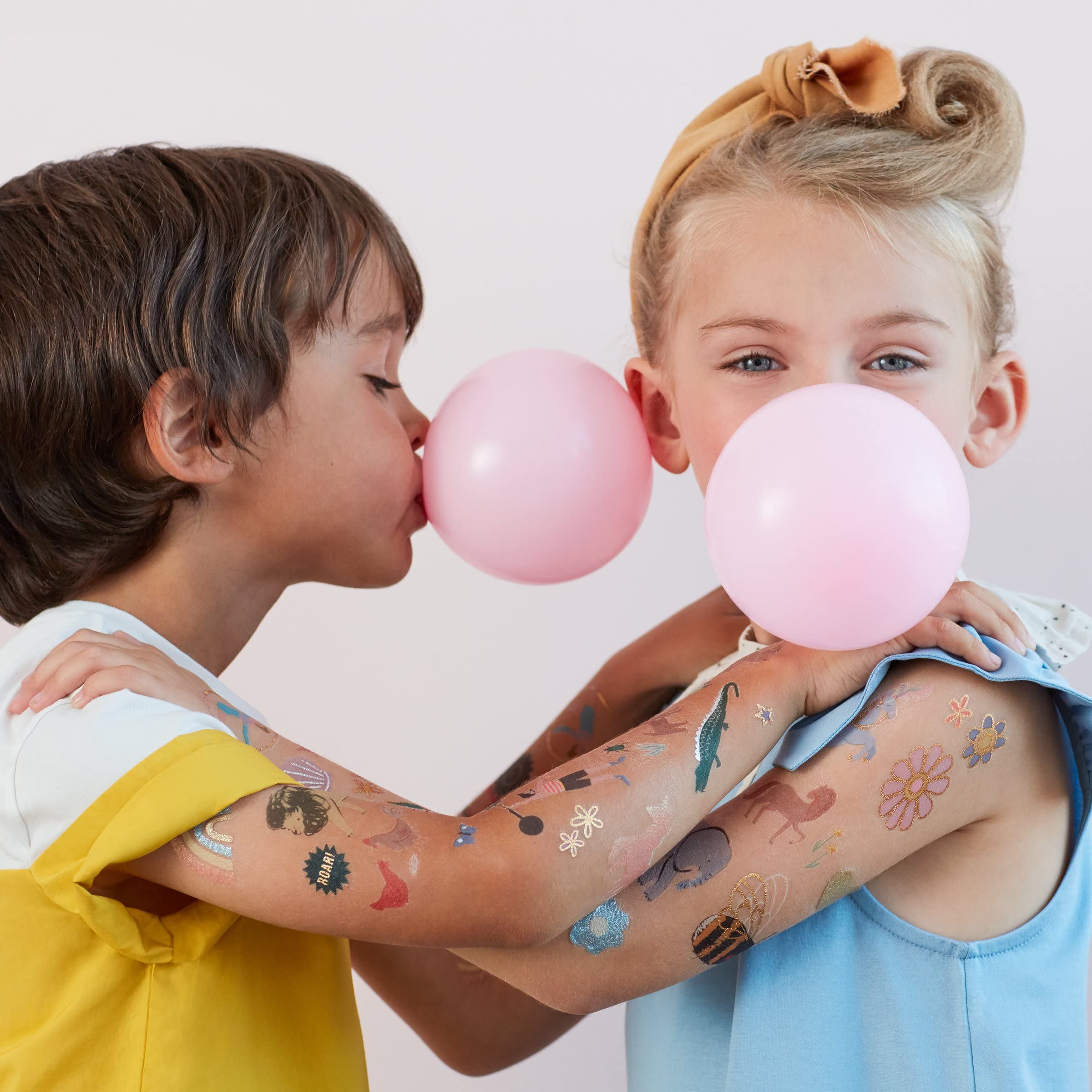 Meri Meri Princess Large Temporary Tattoos for Kids - Waterproof Fake Tattoos for Girls, Birthday Party Favors, Dress Up & Costume Play
