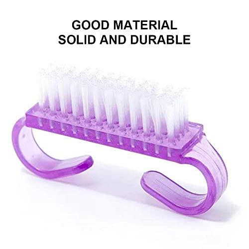 Shidara Nail Cleaning Brush Set - 6 Pack Multicolor Handle Grip Nail Brushes for Toes & Fingernails | Perfect for Manicure, Pedicure & Home Cleaning