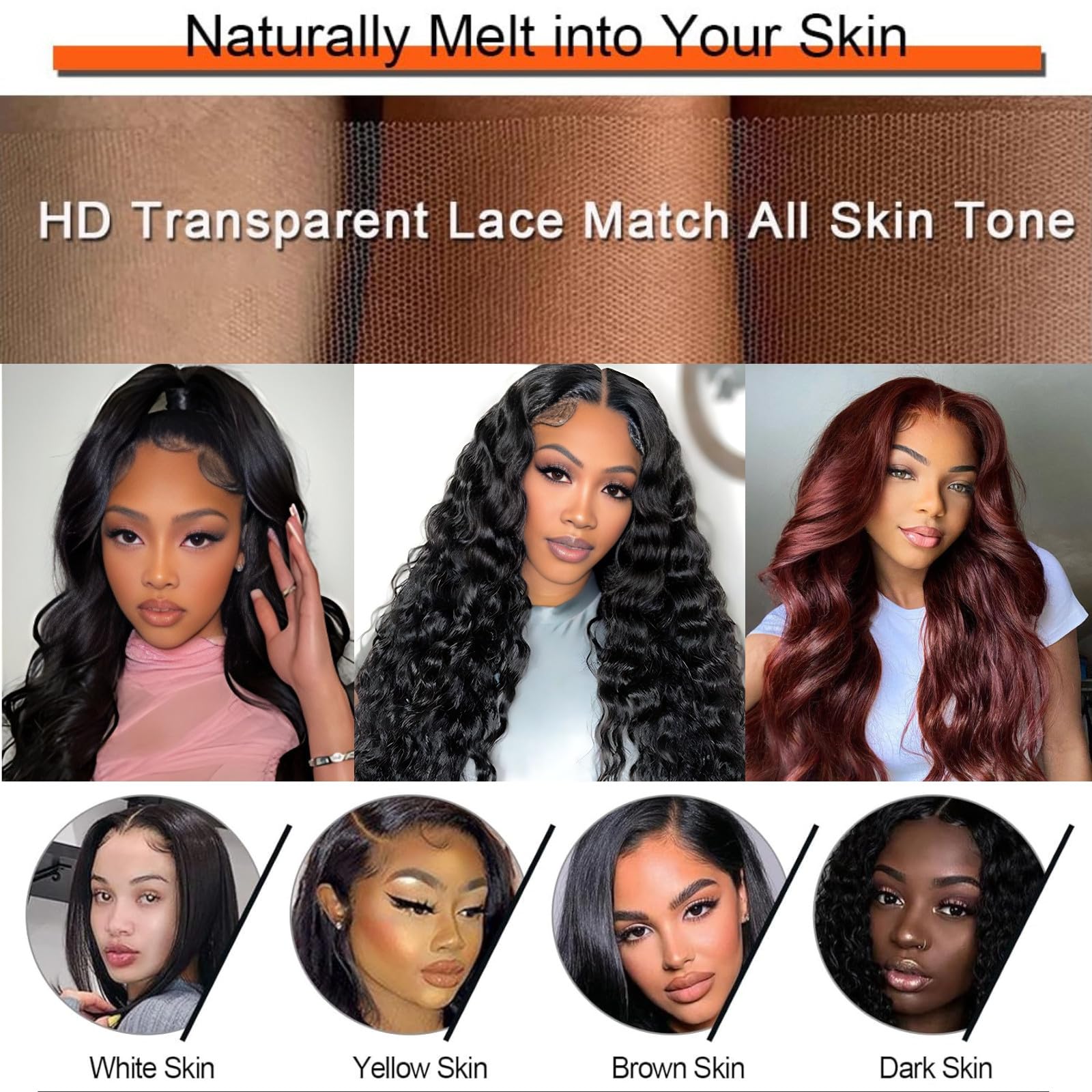 13x6 HD Lace Front Wigs Human Hair - 210% Density Body Wave Pre Plucked with Baby Hair | Glueless Natural Color Wigs for Women (28 Inch) | Perfect for Daily Wear, Cosplay & Special Occasions