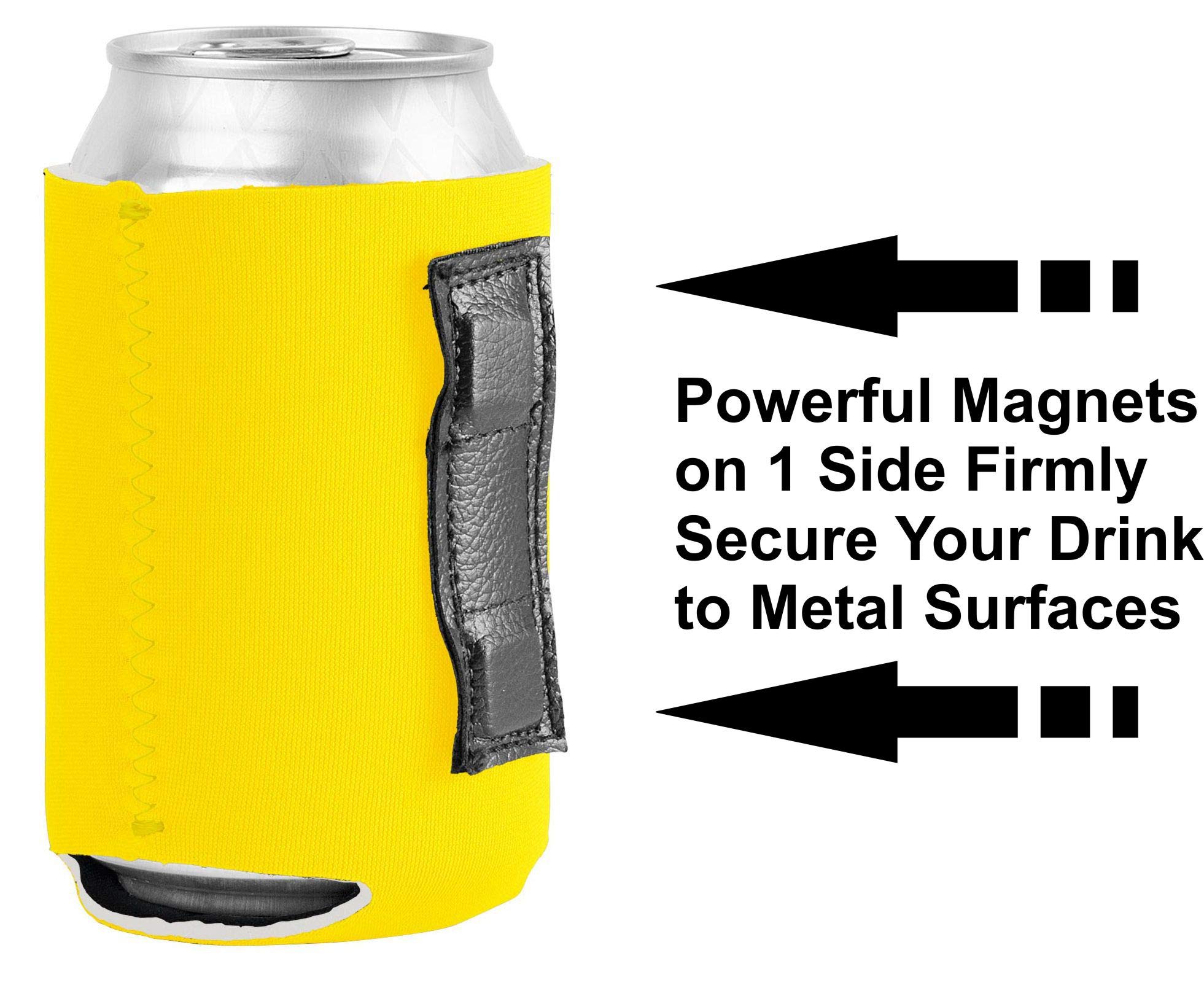 Gadsden Flag Magnetic Can Cooler (2 Pack) - Keep Your Drinks Cold at BBQs, Tailgates & Outdoor Events