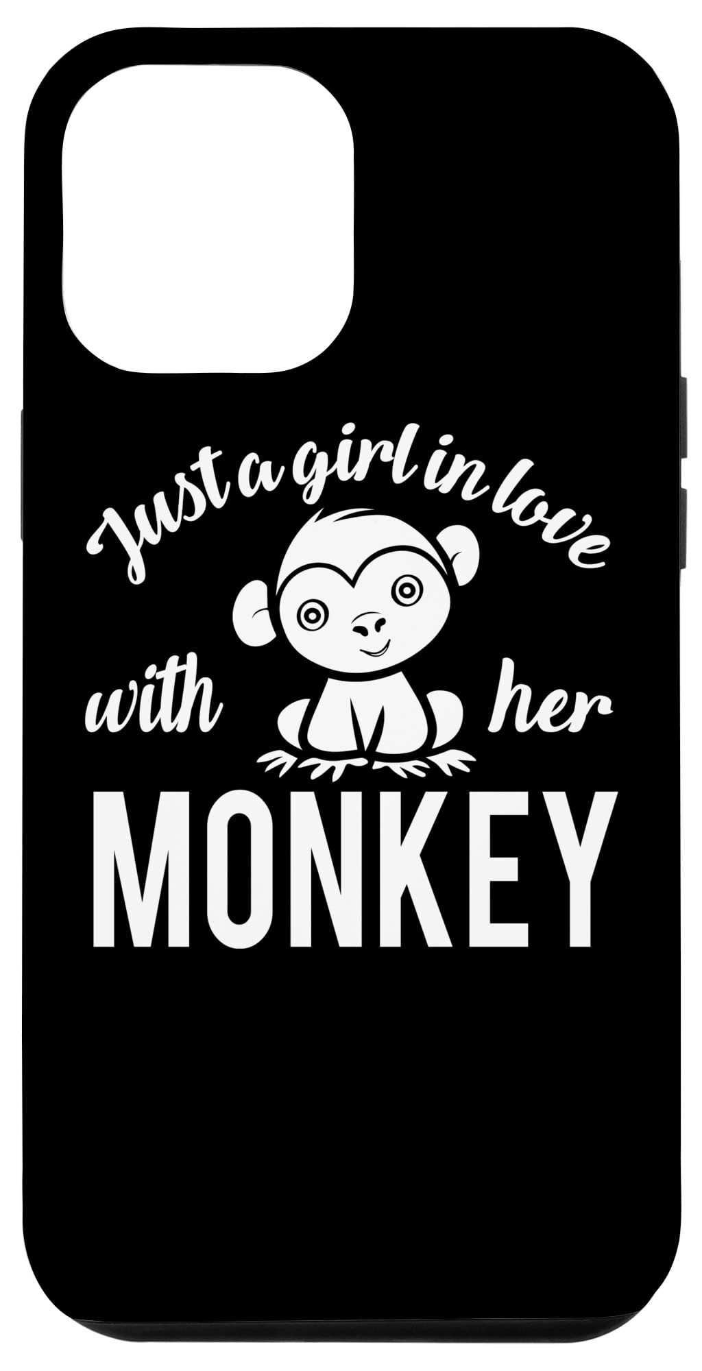 iPhone 12 Pro Max Case - Cute Monkey Design for Girls | Perfect Gift for Teenagers & Women | Durable Protective Cover for School, Work & Daily Use