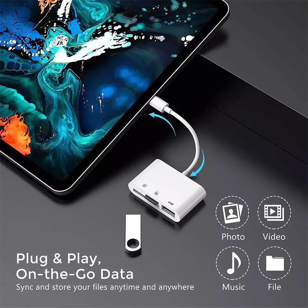 USB-C to Micro SD Card Reader - Compatible with MacBook, Phone, Tablet for Fast Data Transfer