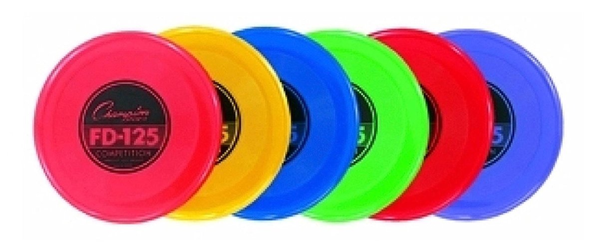 Champion Sports Competition Plastic Discs - 6-Pack Assorted Colors for Ultimate Frisbee, Outdoor Games, and Team Sports Activities