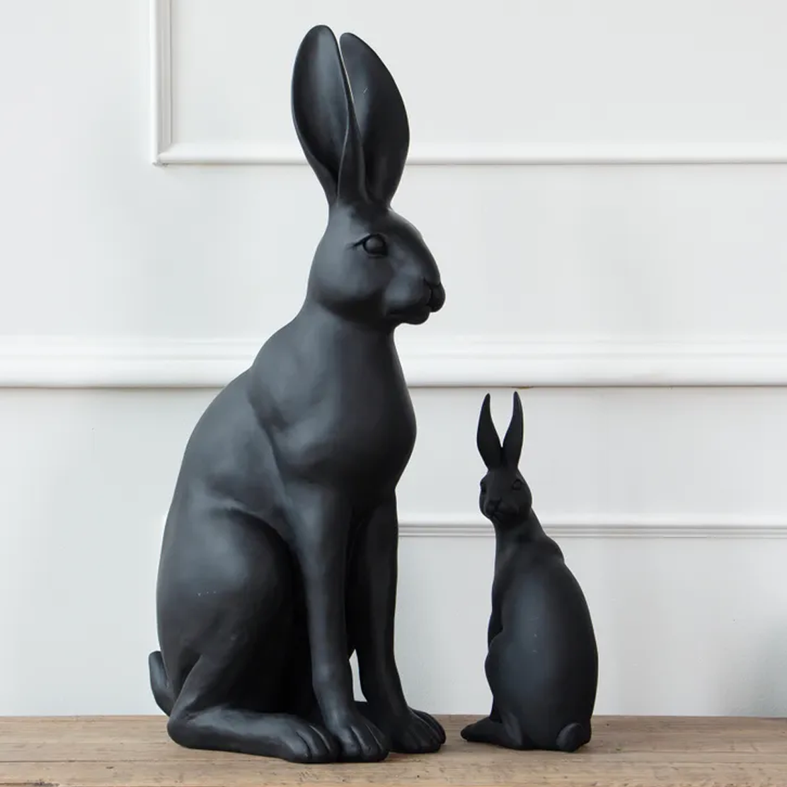 Harold The Hare Black Plush Stuffed Animal Toy - Soft Cuddly Bunny for Kids, Nursery Decor, and Gift Giving