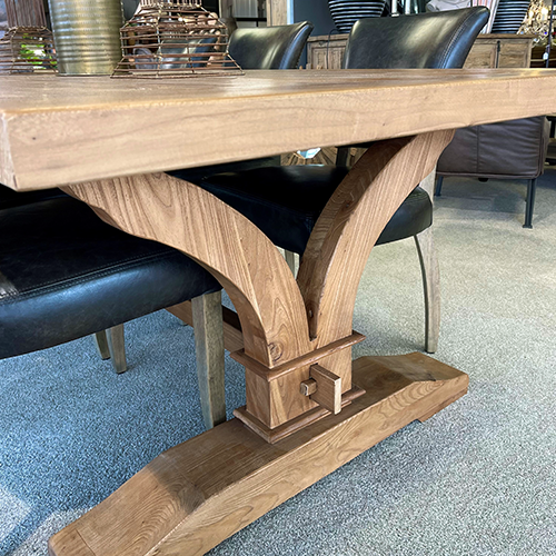 Stylish Modern Vogue Dining Table 265cm - Large Extendable Wooden Table for 8-10 People, Perfect for Family Gatherings & Dinner Parties