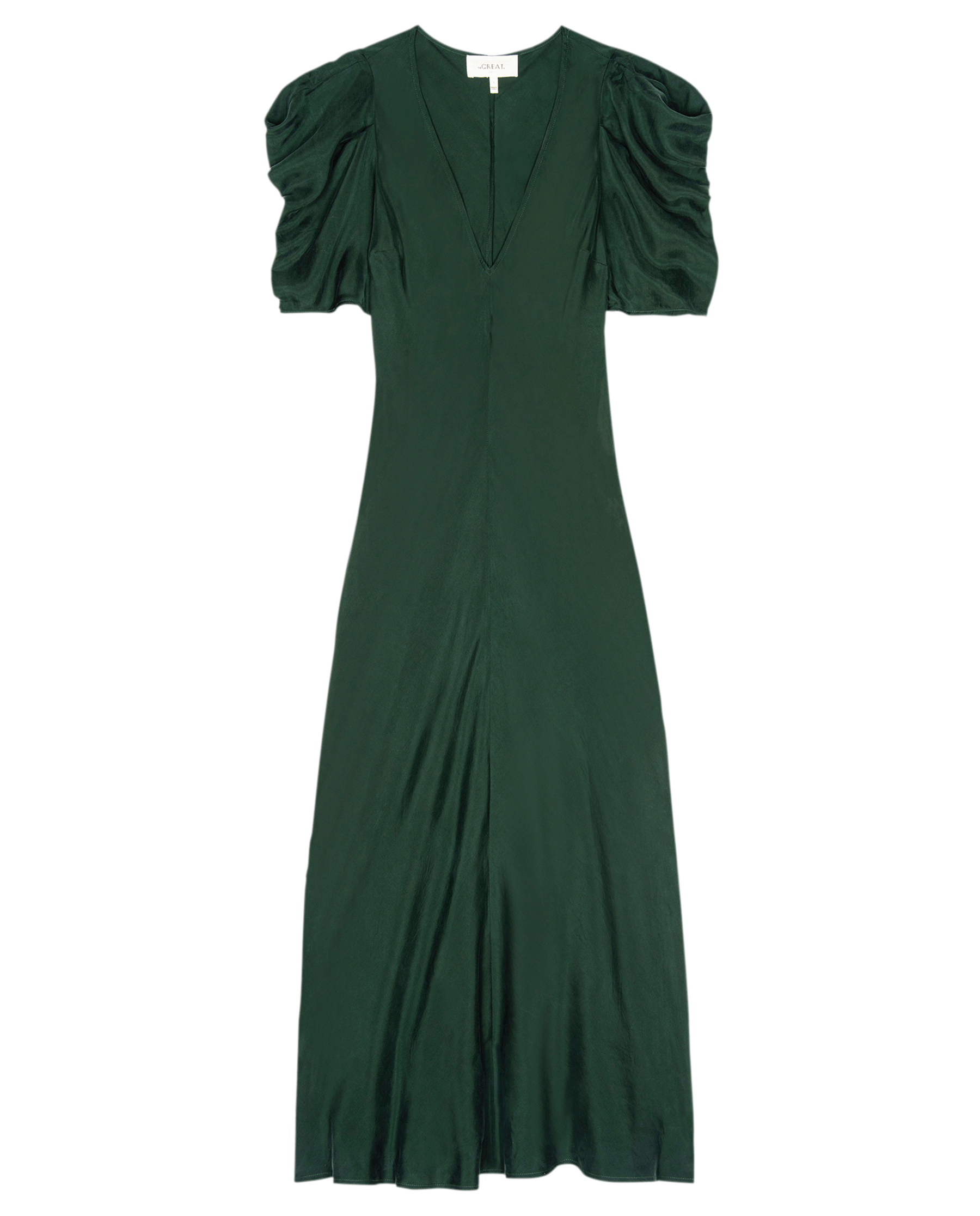 The Century Dress - Elegant Winter Pine Floral Maxi Dress for Women | Perfect for Holiday Parties, Christmas Gatherings & Winter Weddings