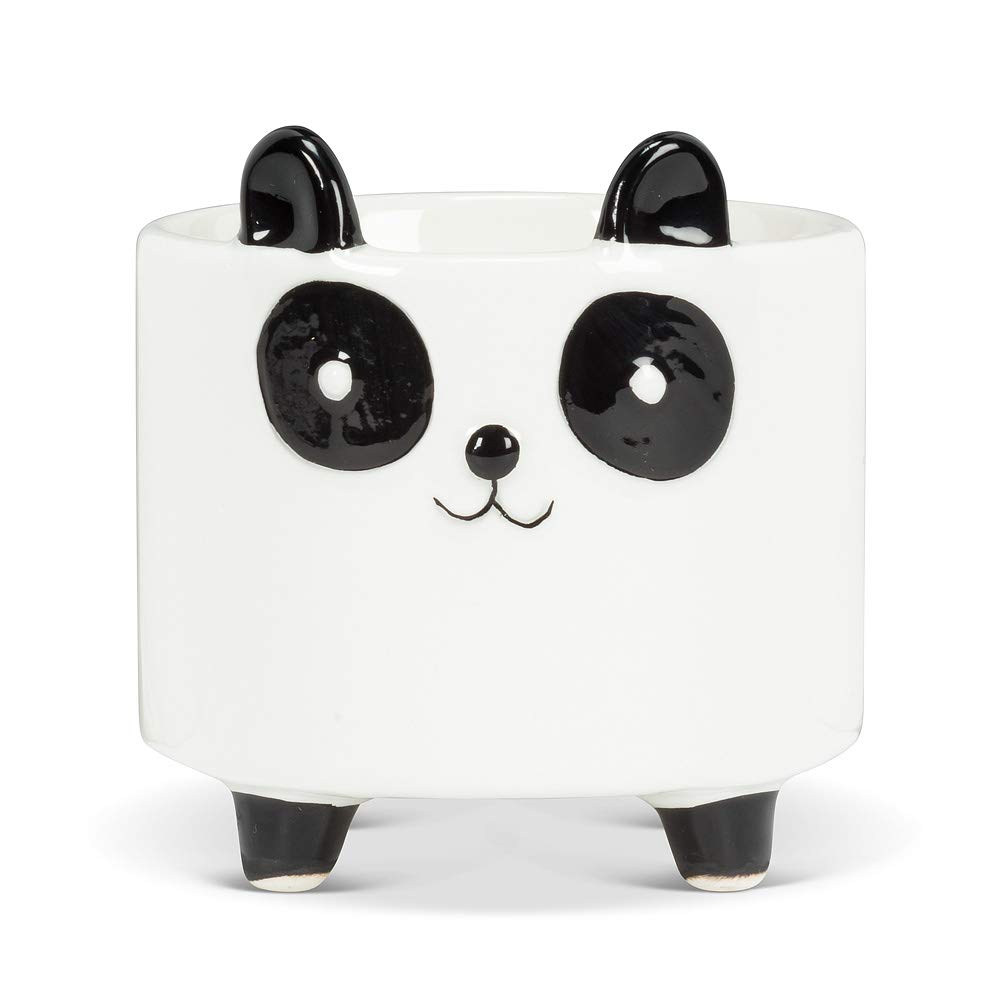 Ceramic Succulent Planter - Cute Panda Mini Indoor Plant Pot for Home, Office & Garden Decor | Perfect for Desk, Shelf & Windowsill Display