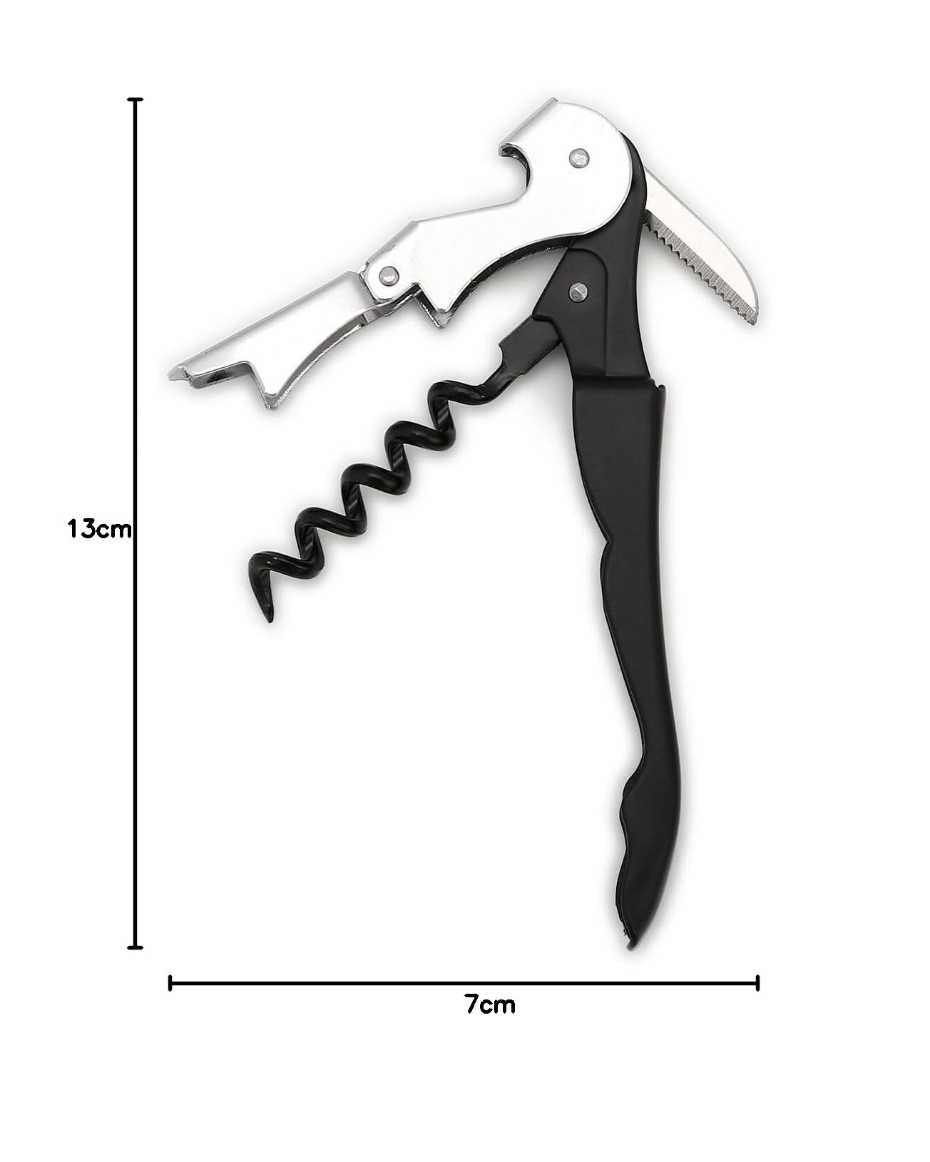 Premium Stainless Steel Wine Opener Set - Sommelier Corkscrew & Bottle Opener (2-Pack) - Perfect for Wine Tastings, Gifts & Home Bars