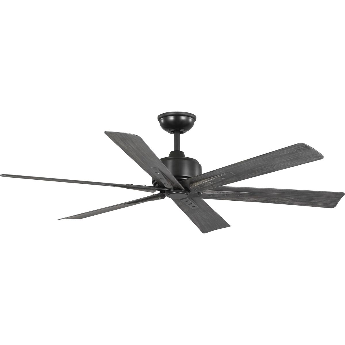 Brazas Collection 56 Inch 6 Blade Ceiling Fan with Remote Control - Modern Low Profile Flush Mount Design for Bedroom, Living Room, and Office