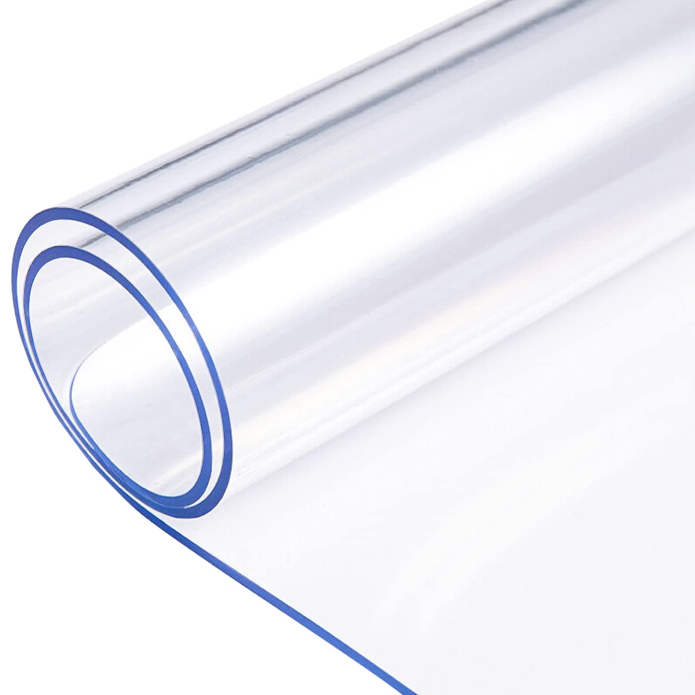 **LinkGro 1.5mm Thick Clear PVC Vinyl Tablecloth - 40x40 Inch Non-Slip Table Protector for Kitchen, Office, Coffee & Dining Tables - Waterproof, Wipeable & Durable Desk Cover for Easy Cleaning & Protection**    *(Perfect for home, restaurants, offices, and outdoor use - keeps tables safe from spills, scratches, and stains!)*