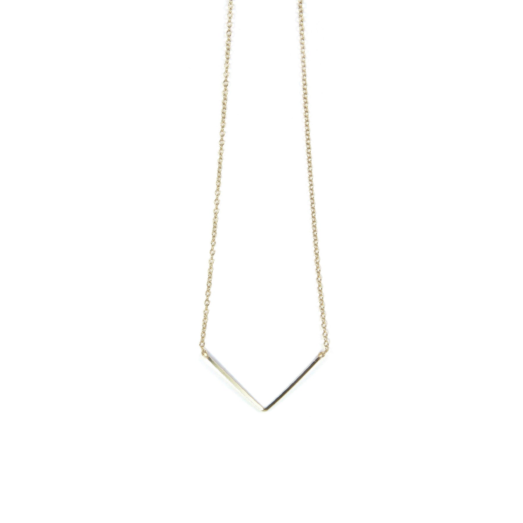 V Bar Necklace for Women - Elegant Minimalist Gold or Silver Pendant - Perfect for Everyday Wear, Date Night & Gifting