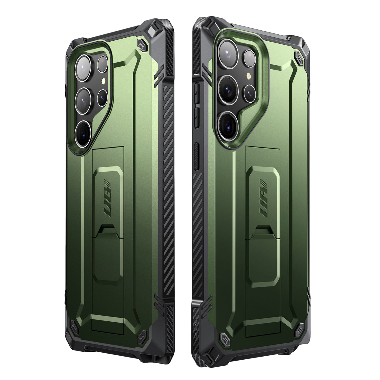 Samsung Galaxy S23 Ultra Case - Unicorn Beetle Pro Series Rugged Protective Cover with Kickstand, Dark Green - Perfect for Outdoor, Travel & Daily Use