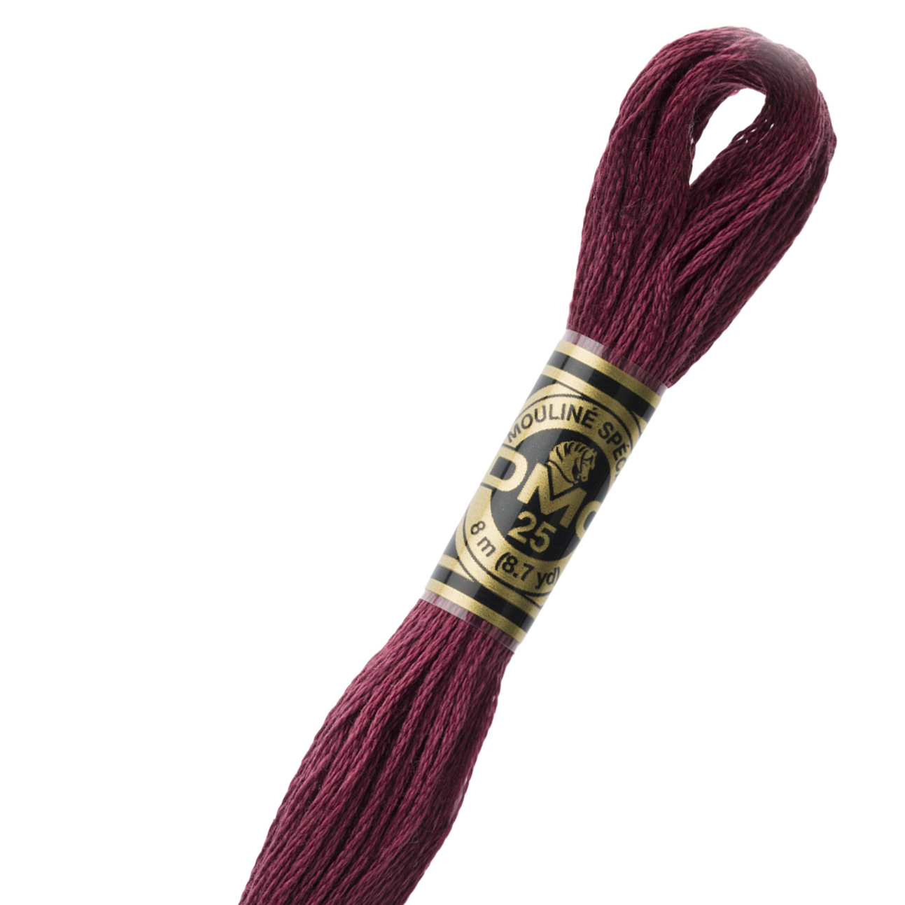 DMC 3802 100% Cotton Embroidery Floss - 6 Stranded Skeins for Cross Stitch, Needlepoint & Hand Sewing - Perfect for DIY Crafts, Scrapbooking & Fabric Arts Projects
