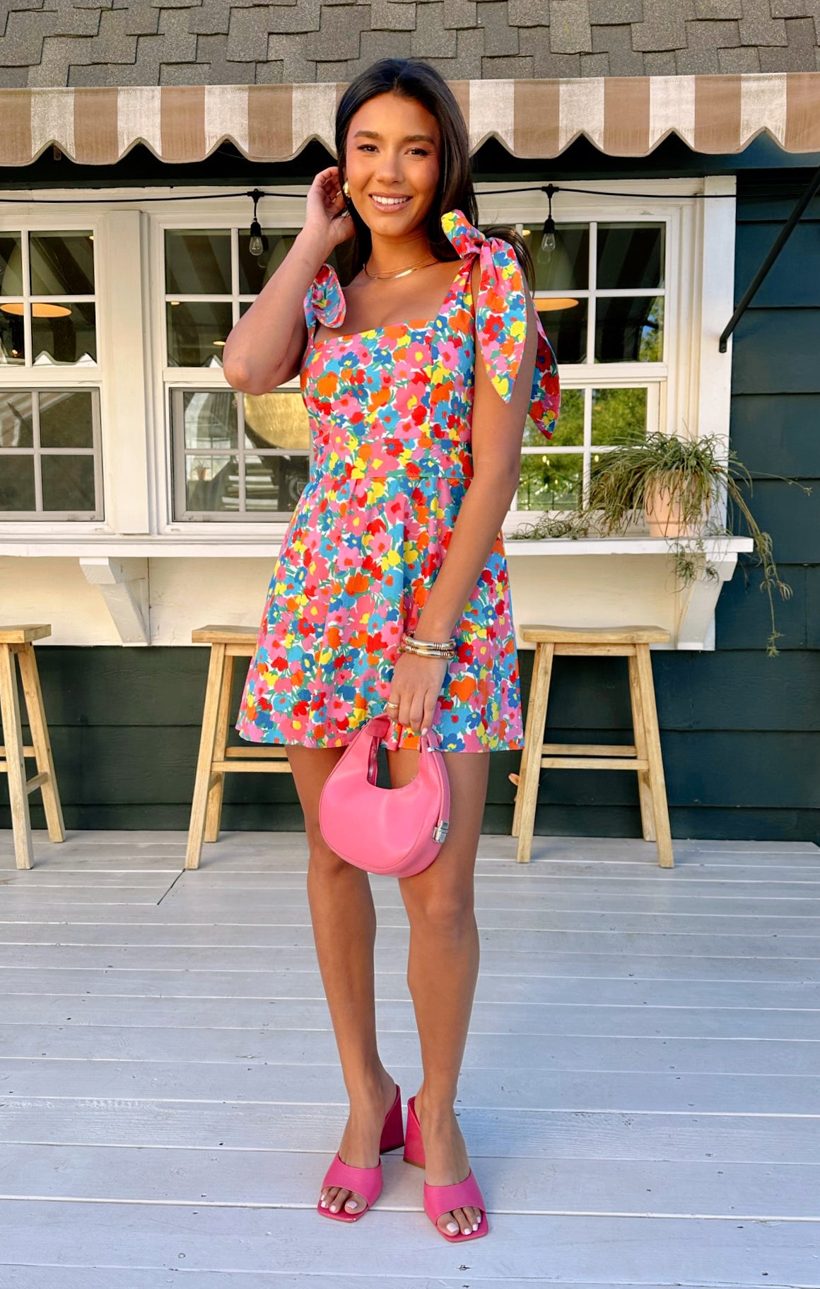 Claire Mini Dress - Floral Print Summer Dress for Women | Casual & Party Wear | Perfect for Beach, Vacation & Date Nights