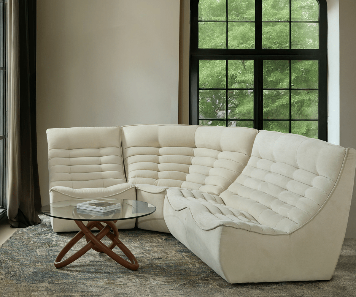 Diego Corner - Modern L-Shaped Sectional Sofa for Living Room, Home Theater & Office - Comfortable Fabric Upholstery with Sturdy Wooden Frame - Perfect for Small Spaces & Family Gatherings