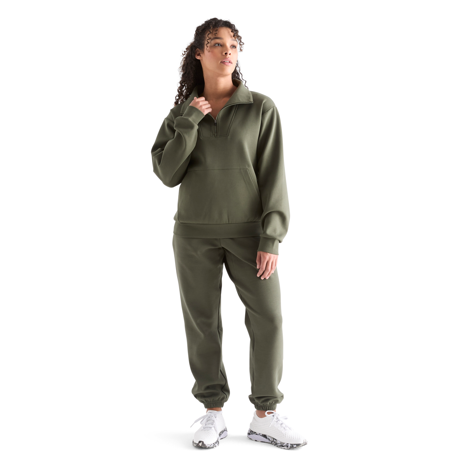 Women's All-Day Comfort 1/4 Zip Pullover Fleece Jacket - Lightweight Warm Layering for Outdoor Hiking, Running & Casual Wear