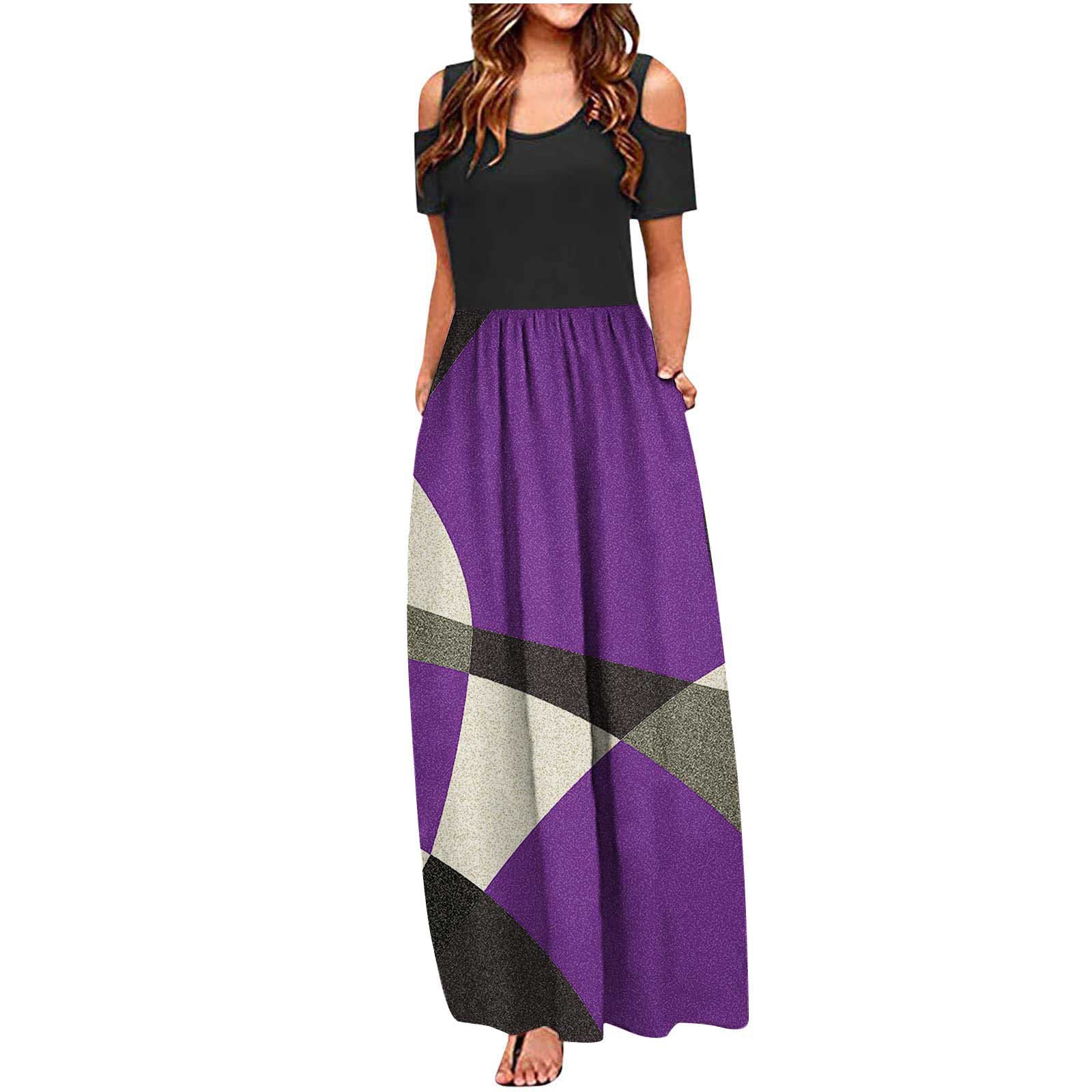 Elegant Spring Summer Maxi Dresses for Women 2023 - Wedding Guest Dress, Cold Shoulder Mother of The Bride Gown - Perfect for Beach Weddings, Garden Parties & Formal Occasions