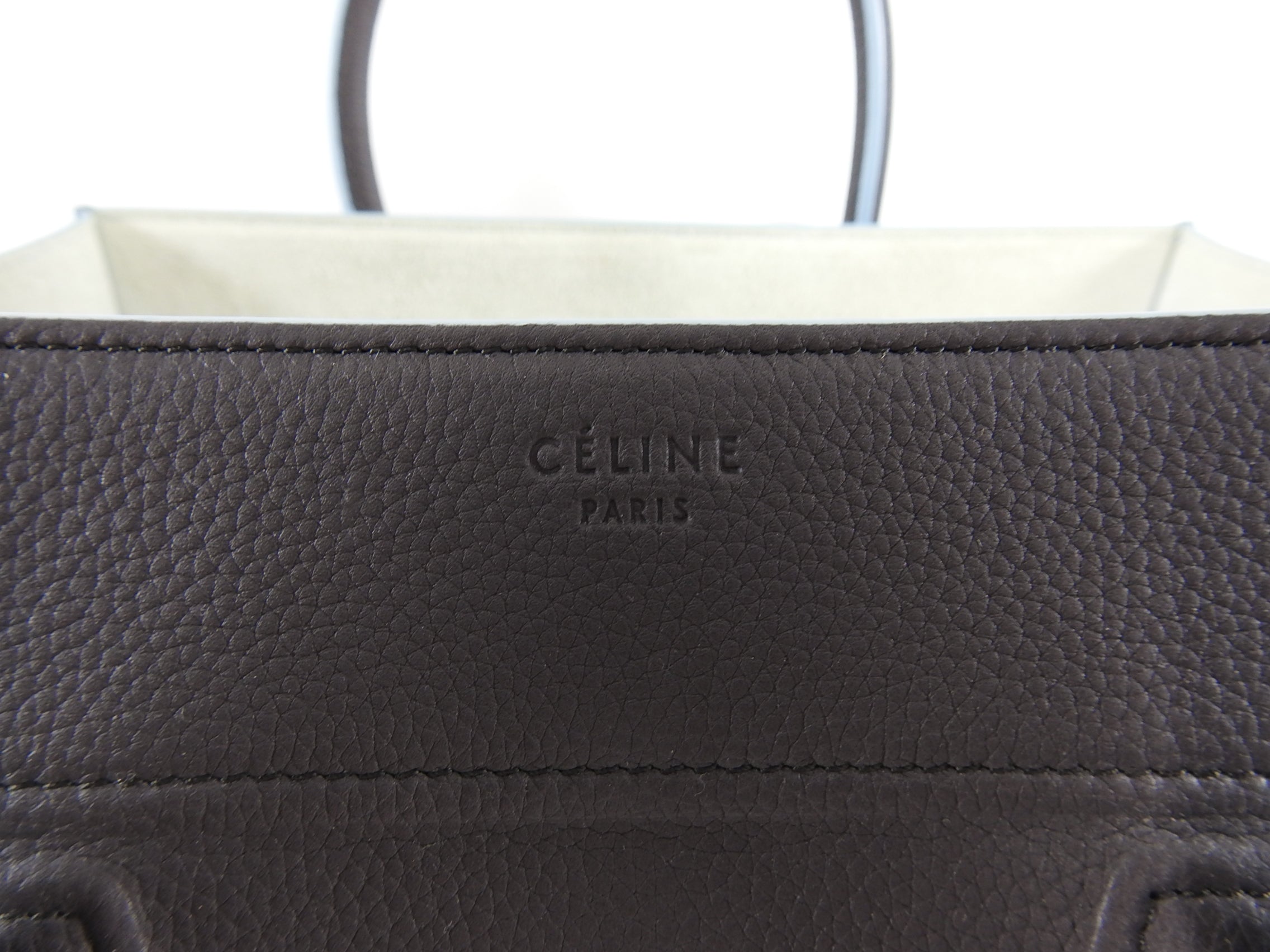Celine Charcoal Grey and Blue Medium Phantom Tote Bag - Premium Designer Handbag for Women | Perfect for Work, Travel & Everyday Luxury