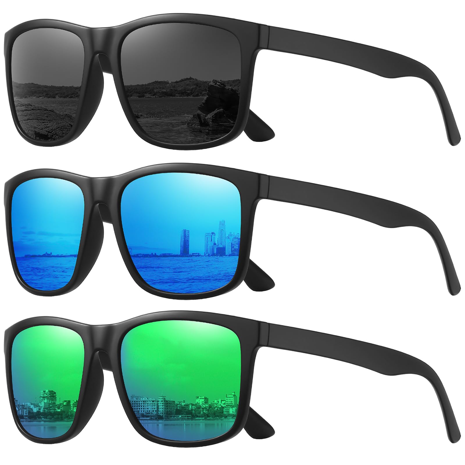MEETSUN Polarized Sunglasses for Men & Women - UV Protection Driving Glasses - Perfect for Outdoor Activities, Beach, Fishing & Road Trips