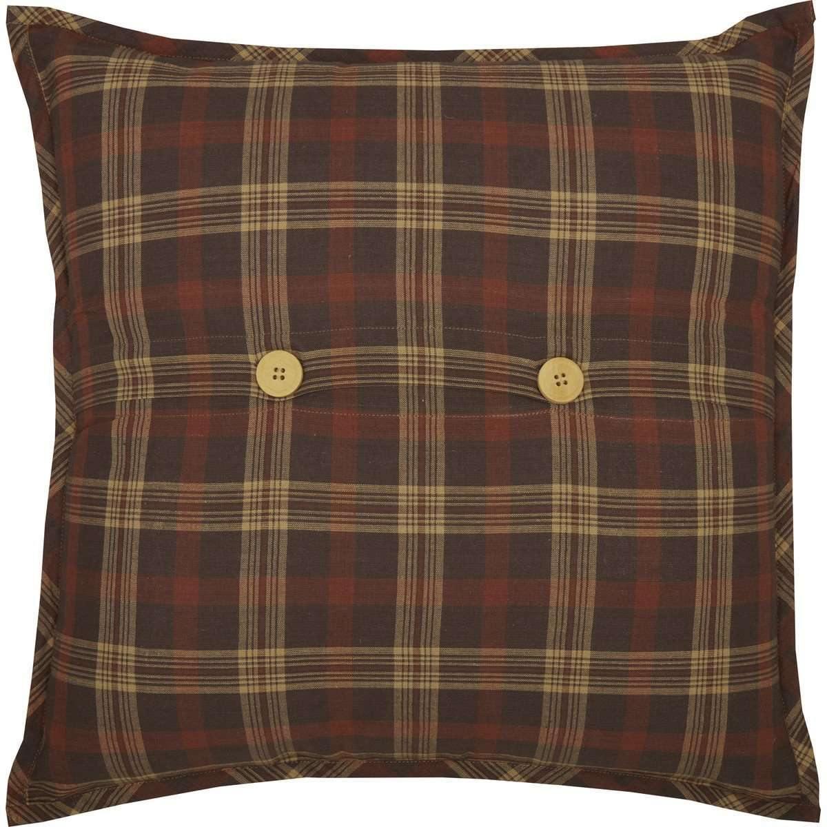 Abilene Harvest Stenciled Decorative Pillow 18x18 Inch - Farmhouse Home Decor for Living Room, Bedroom & Porch - VHC Brands