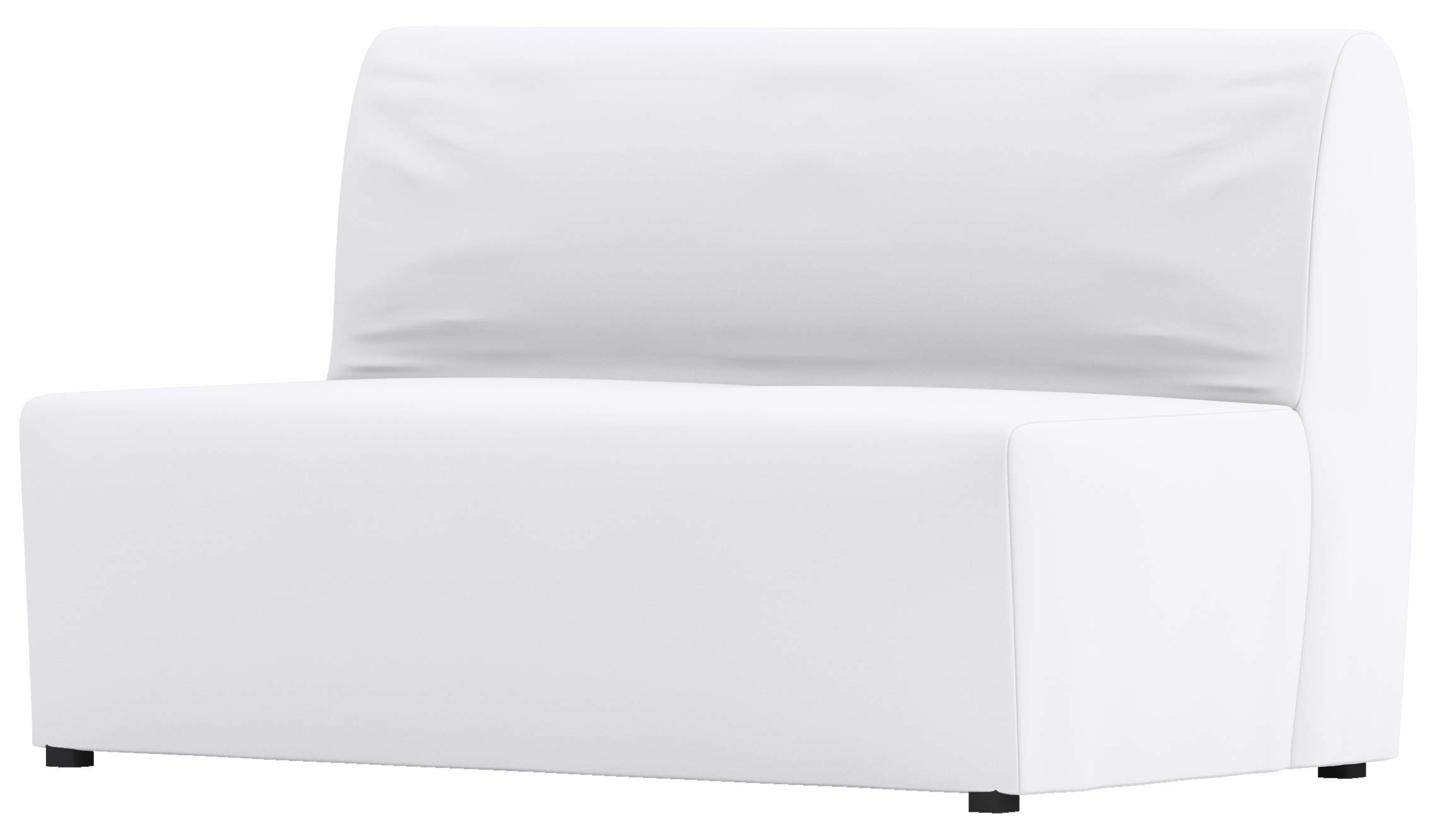 IKEA Lycksele Lovas Sofa Bed Cover Replacement - Custom Fit for Lycksele Sleeper or Futon Slipcover, Easy Wash Cotton White Cover (No Filling) - Perfect for Living Rooms, Guest Rooms & Small Spaces