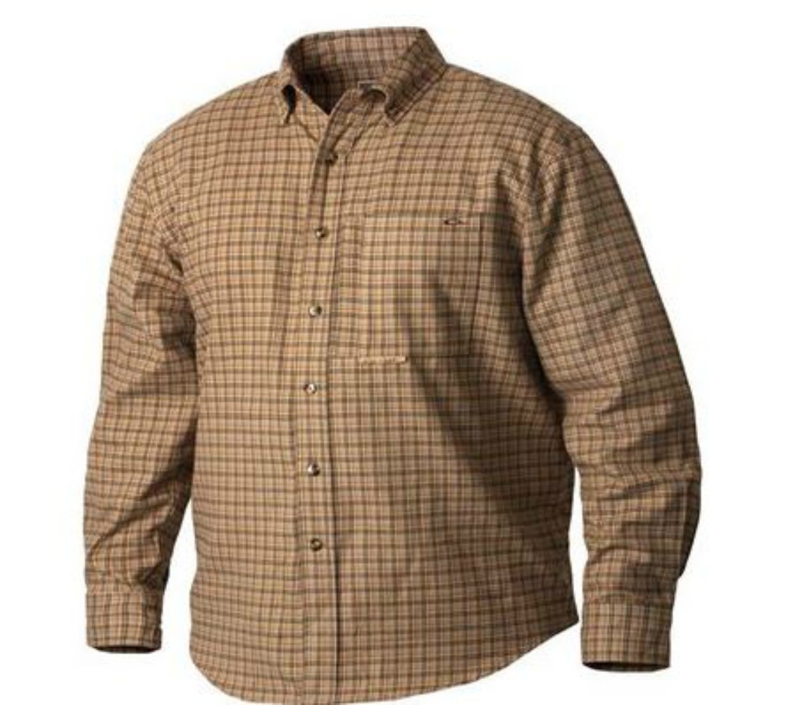 Drake Waterfowl Men's Autumn Brushed Twill Shirt - Comfortable Hunting & Outdoor Casual Wear for Fall Season