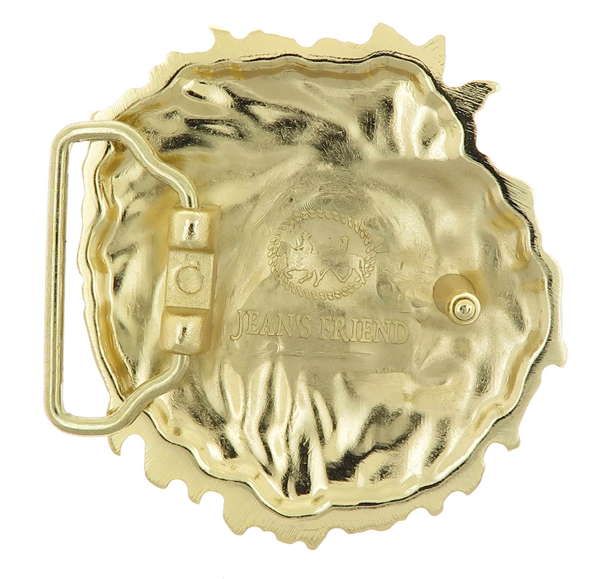 Lion Head Gold-Plated Belt Buckle - Premium Men's Fashion Accessory for Formal Events & Everyday Style