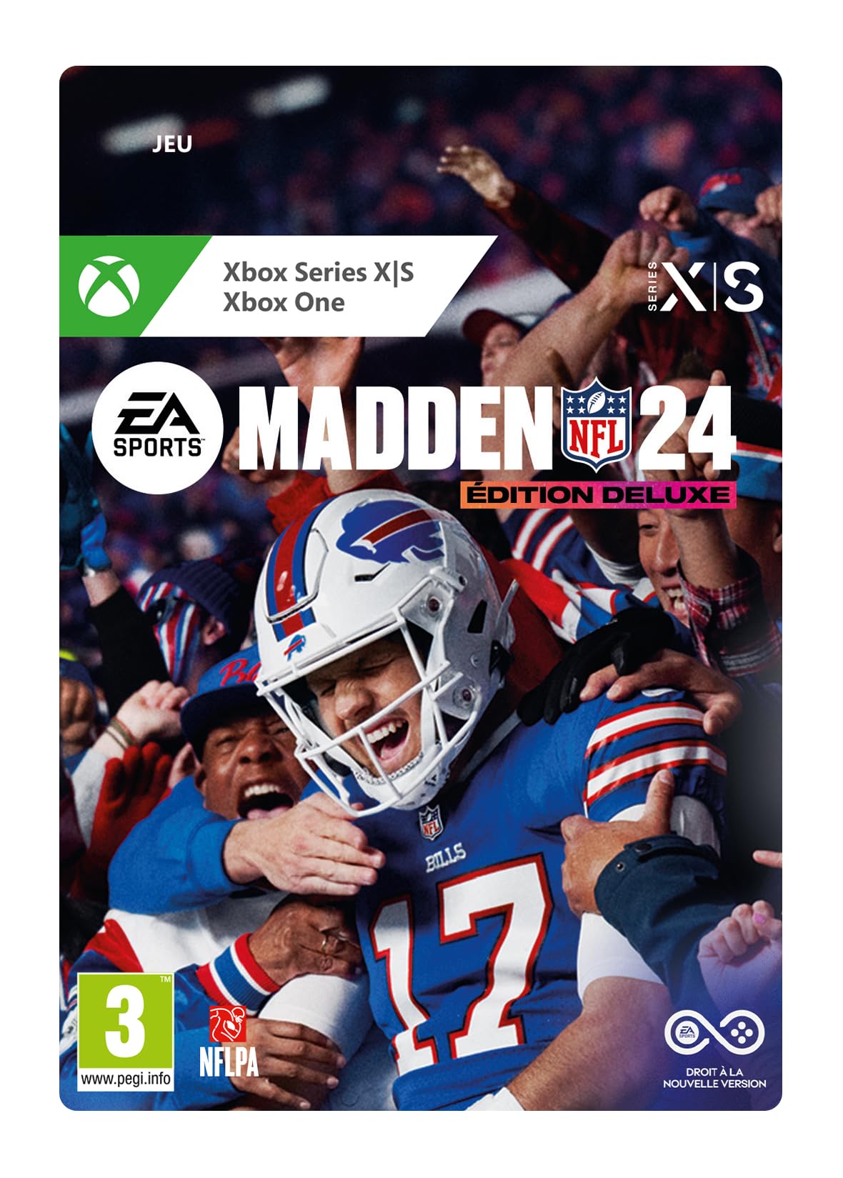 Madden NFL 24 Deluxe Edition - Xbox One & Series X|S Digital Download Code | Football Video Game for NFL Fans & Sports Gamers | Perfect for Game Nights & Online Multiplayer