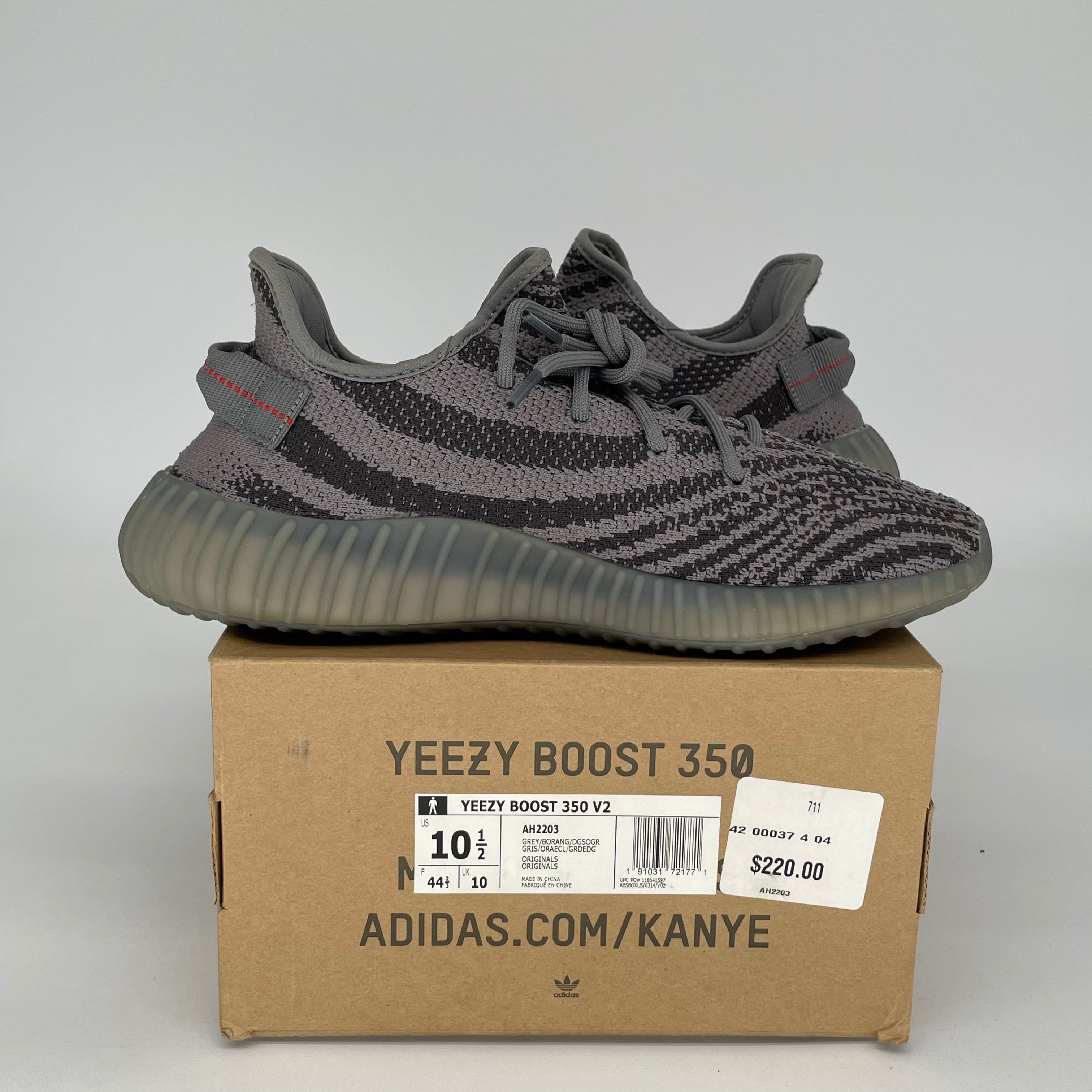 Adidas Yeezy Boost 350 V2 Beluga 2.0 Men's Running Shoes - Size 10.5 (AH2203) | Comfortable Sneakers for Casual Wear, Gym & Street Fashion