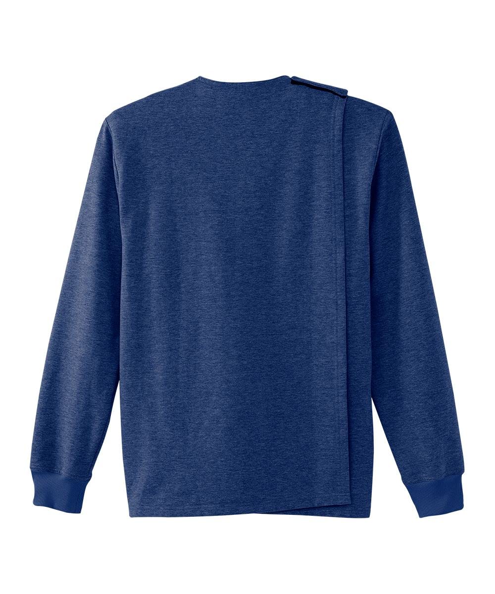 Adaptive Open-Back Fleece Cardigan for Men - Soft Comfortable Wrap Sweater for Wheelchair Users & Seniors - Perfect for Home, Therapy & Cold Weather Wear