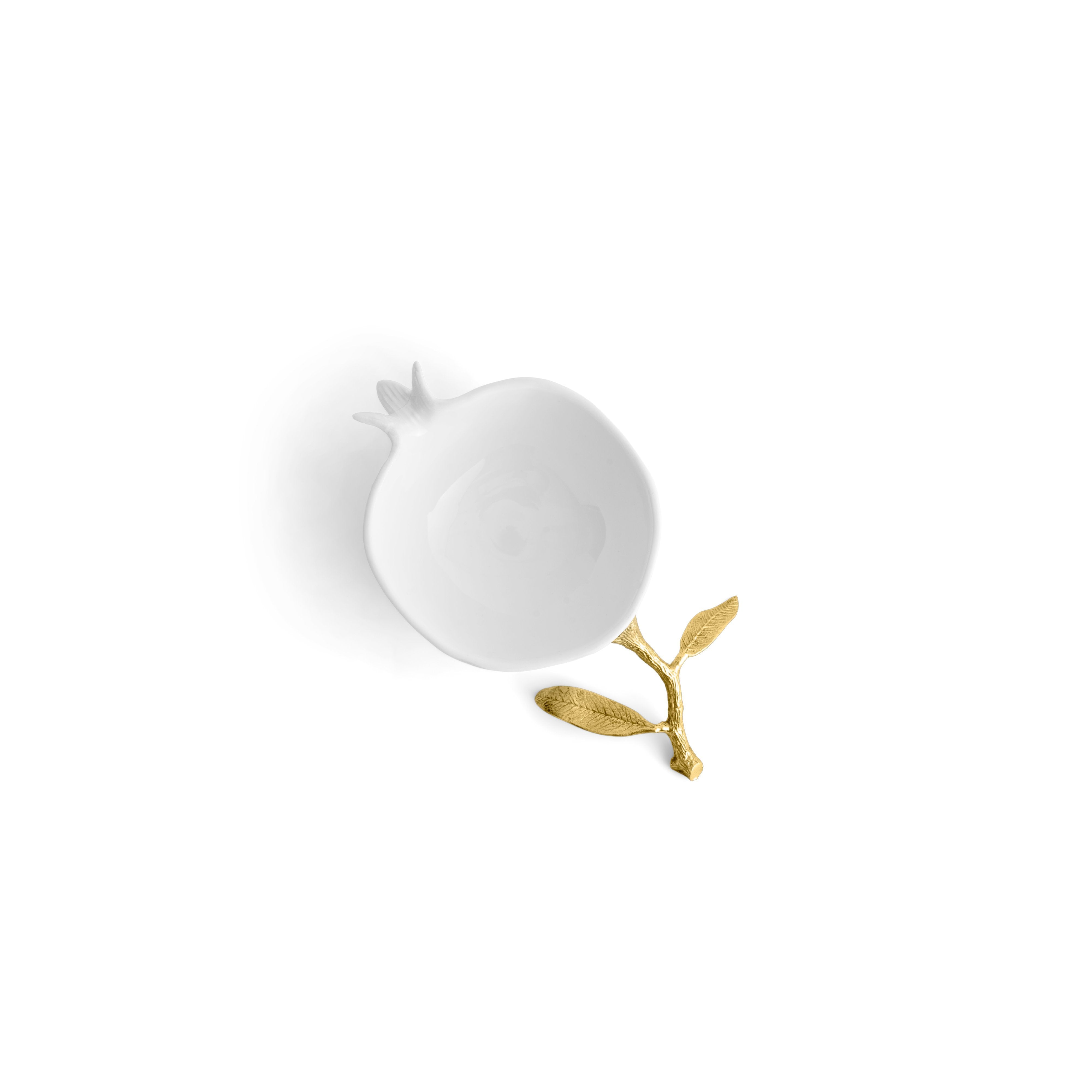Elegant Pomegranate Small Bone China Bowl - Premium Porcelain Dish for Desserts, Salads & Soups - Perfect for Dining, Entertaining & Gifts
