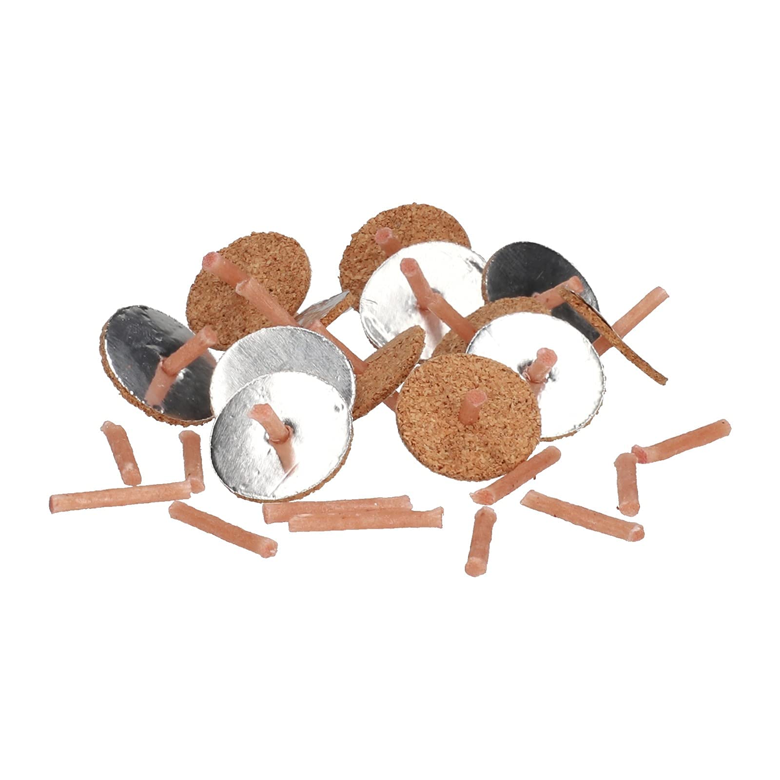 Premium Floating Cotton Wicks with Cork Disc Holders for Oil Diffusers - Small Circle Wick Set for Aromatherapy, Essential Oils & Home Relaxation