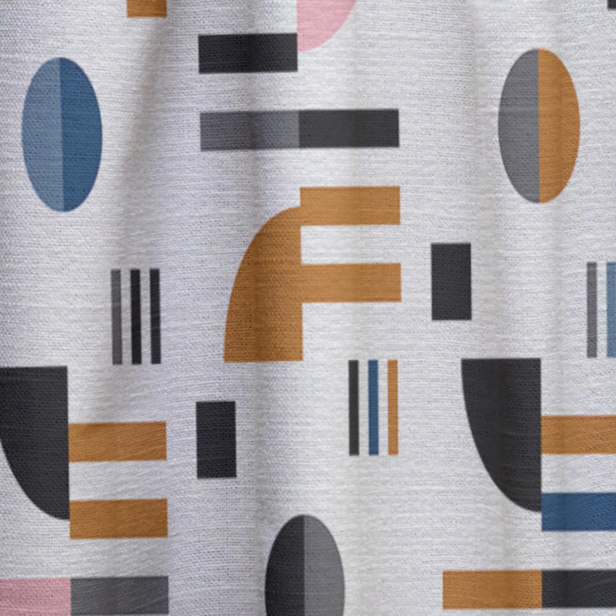 DesignQ Blackout Curtains - Retro Abstract Thermal Insulated Drapes for Bedroom & Living Room - Single Panel 52x63 Inches - Perfect for Home Theater, Nursery & Light Sleepers