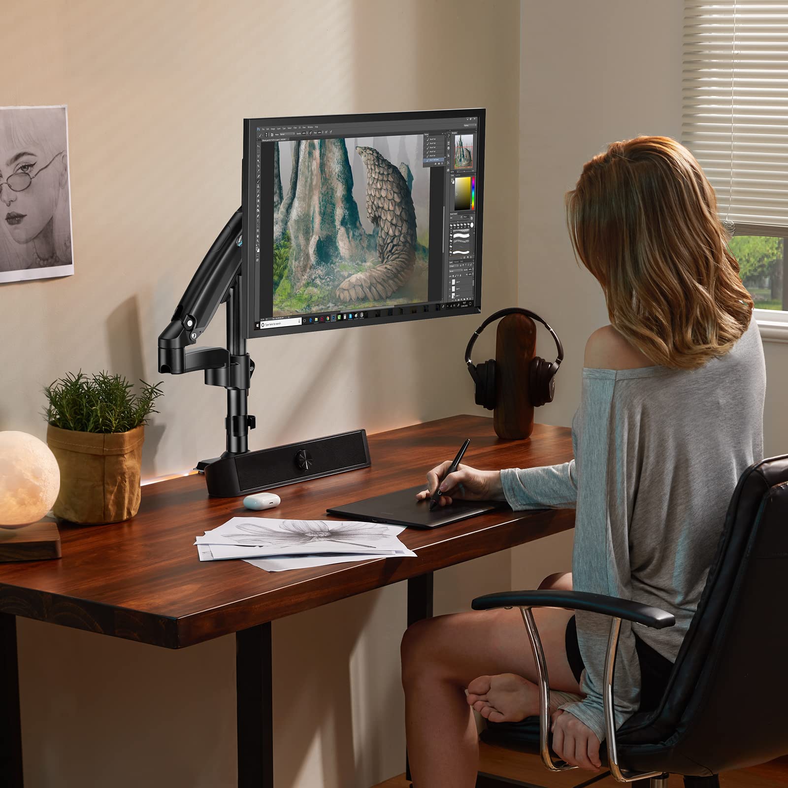 Adjustable Monitor Stand for 13-32