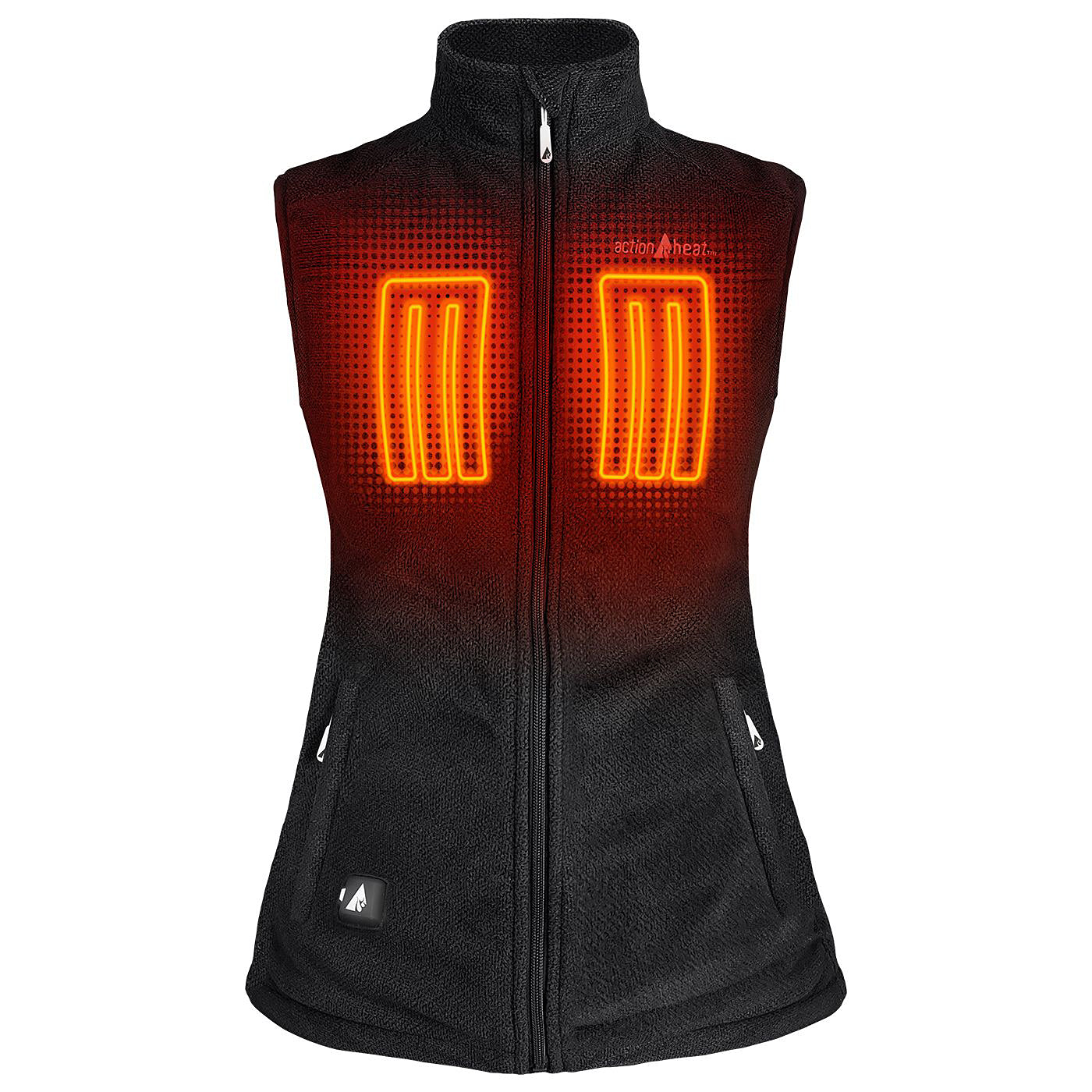 ActionHeat 5V Performance Fleece Battery Heated Vest for Women - Black XXL | Winter Outdoor Activities, Hiking, Skiing & Cold Weather Wear
