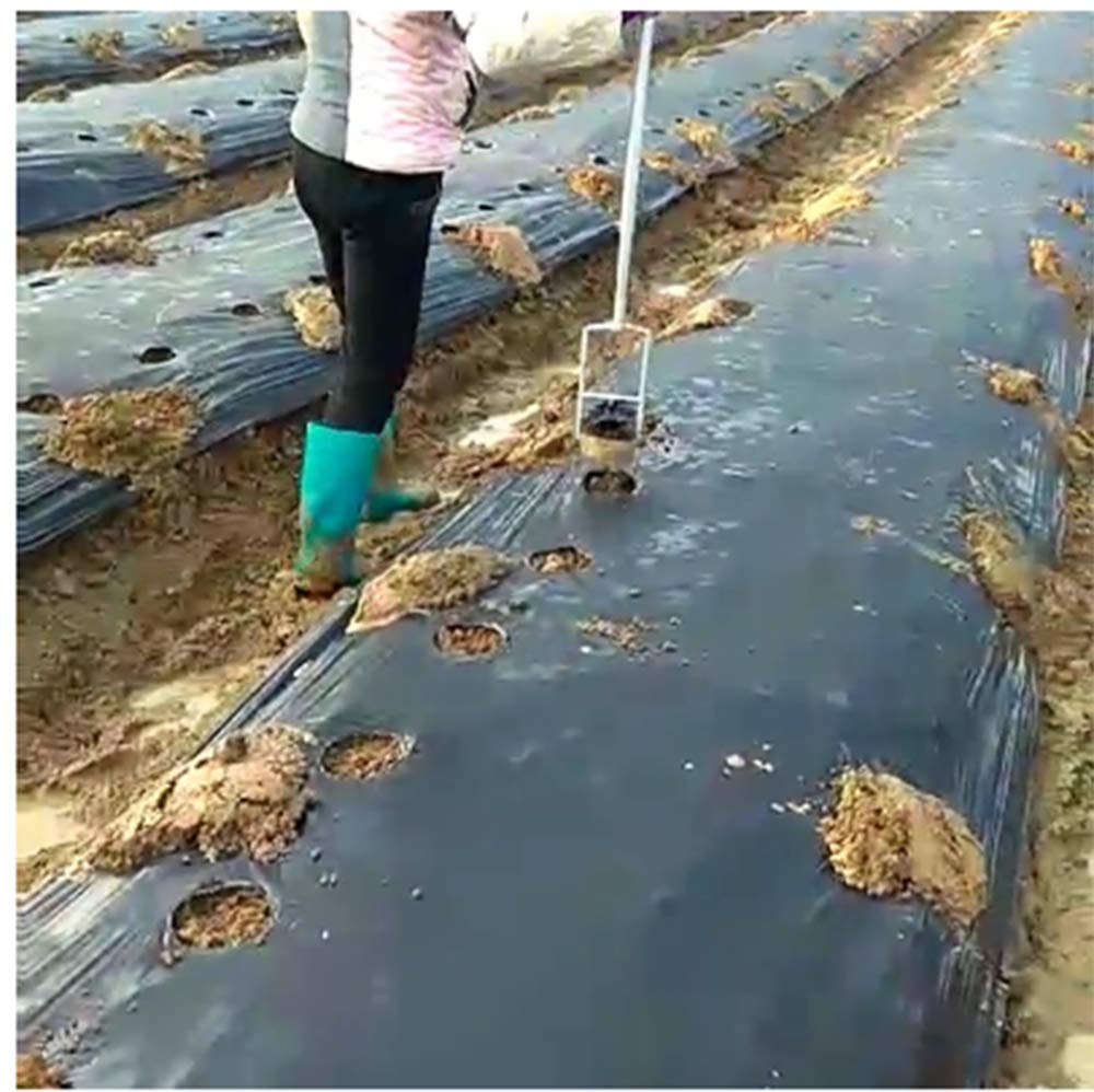 **Transparent PE Agricultural Plastic Mulch Film Punch Hole Tool - 63mm Diameter for Vegetable & Crop Planting - Ideal for Greenhouse, Garden, and Farm Use**
