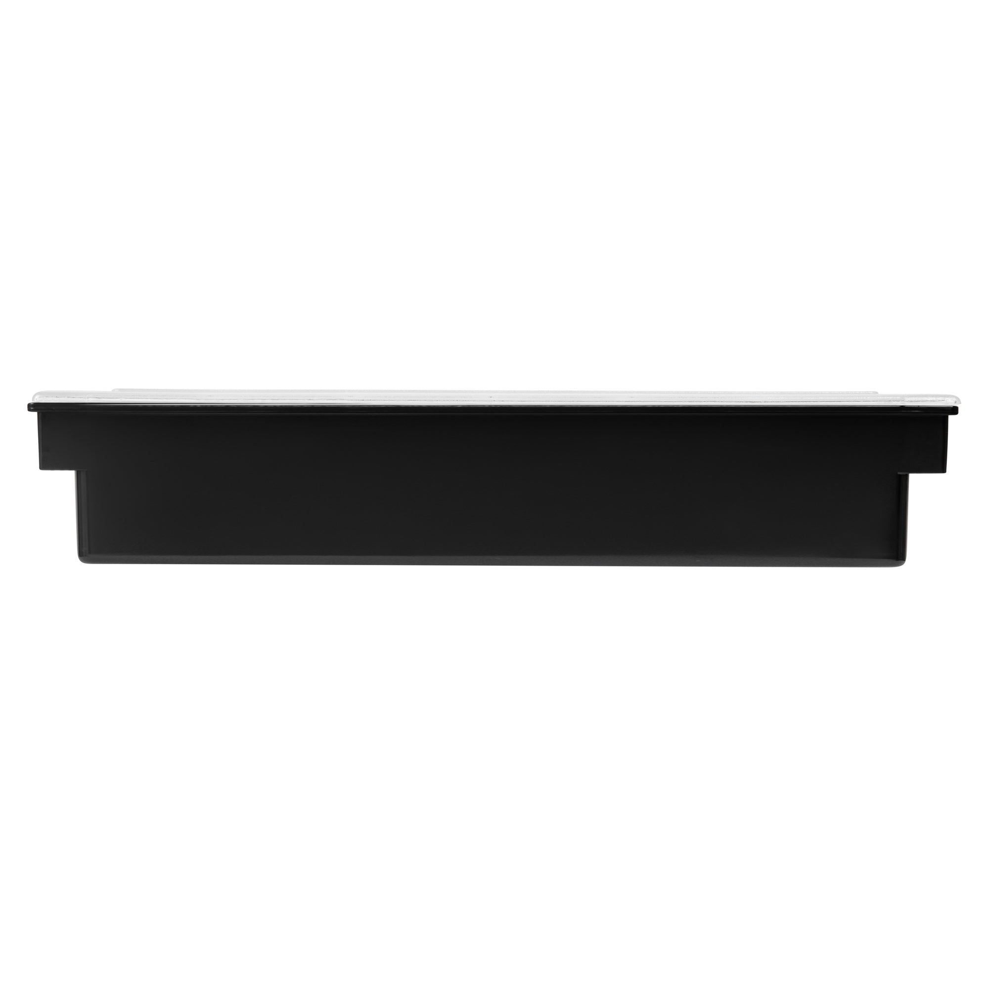 6-Compartment Black Plastic Condiment Caddy Organizer - 19.5