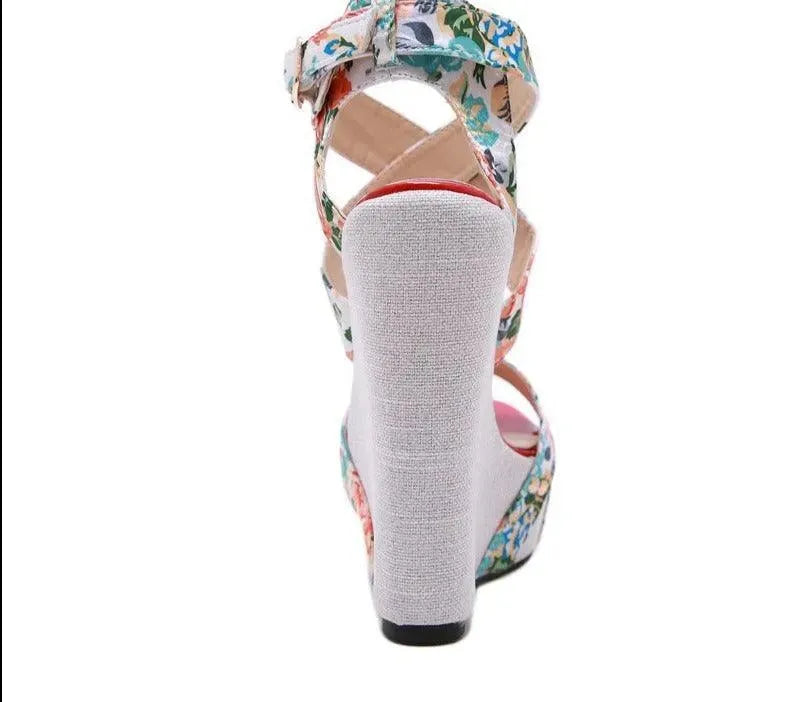 Block Heel Wedge Sandal Shoes for Women - Comfortable Summer Casual Footwear with Arch Support | Perfect for Beach, Vacation, and Outdoor Activities