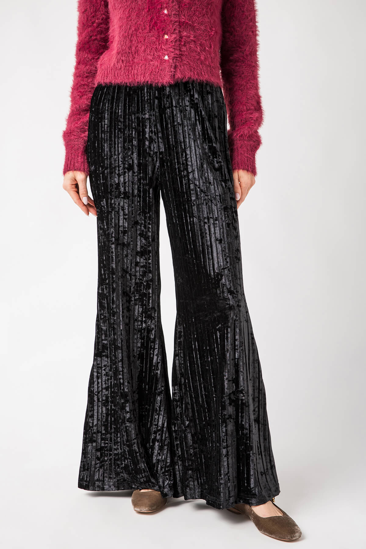 Free People Zodiac Sign Velvet Pants - Women's Soft Lounge Pants for Home Comfort & Astrology Lovers