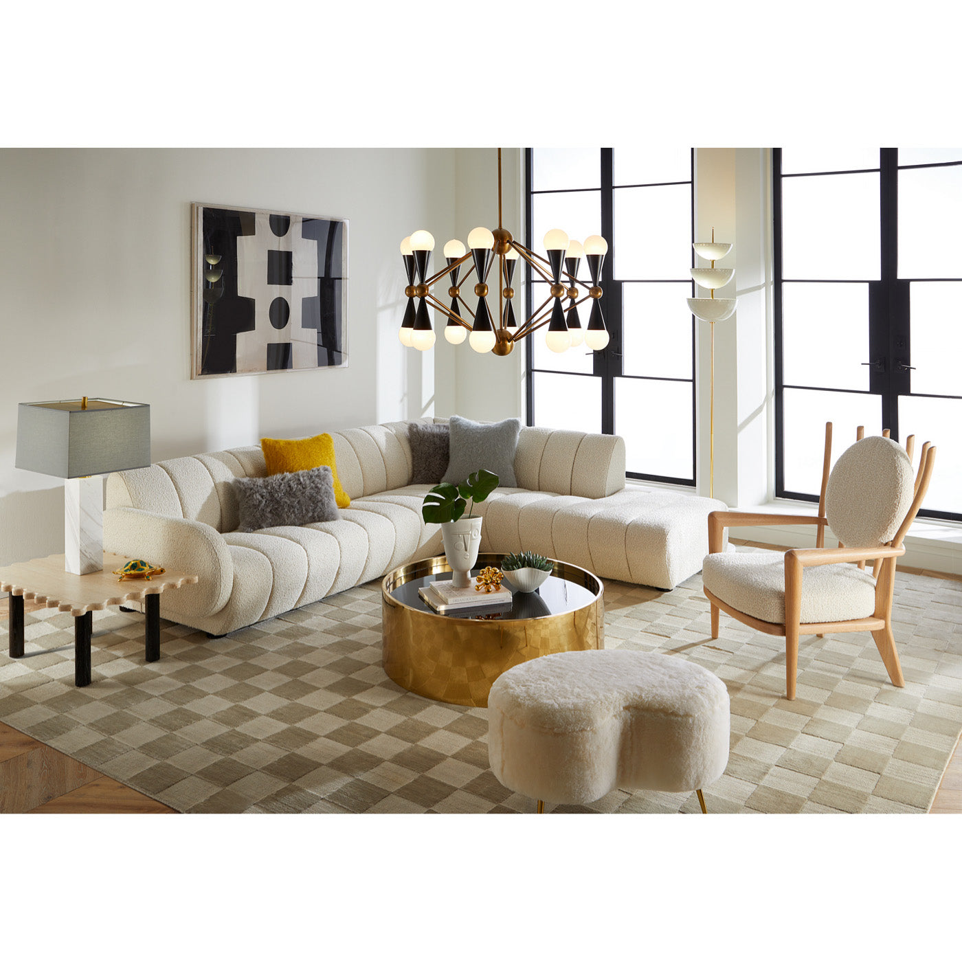 16-Light Modern Chandelier for Dining Room - Elegant Crystal Ceiling Light Fixture for Living Room, Bedroom & Entryway