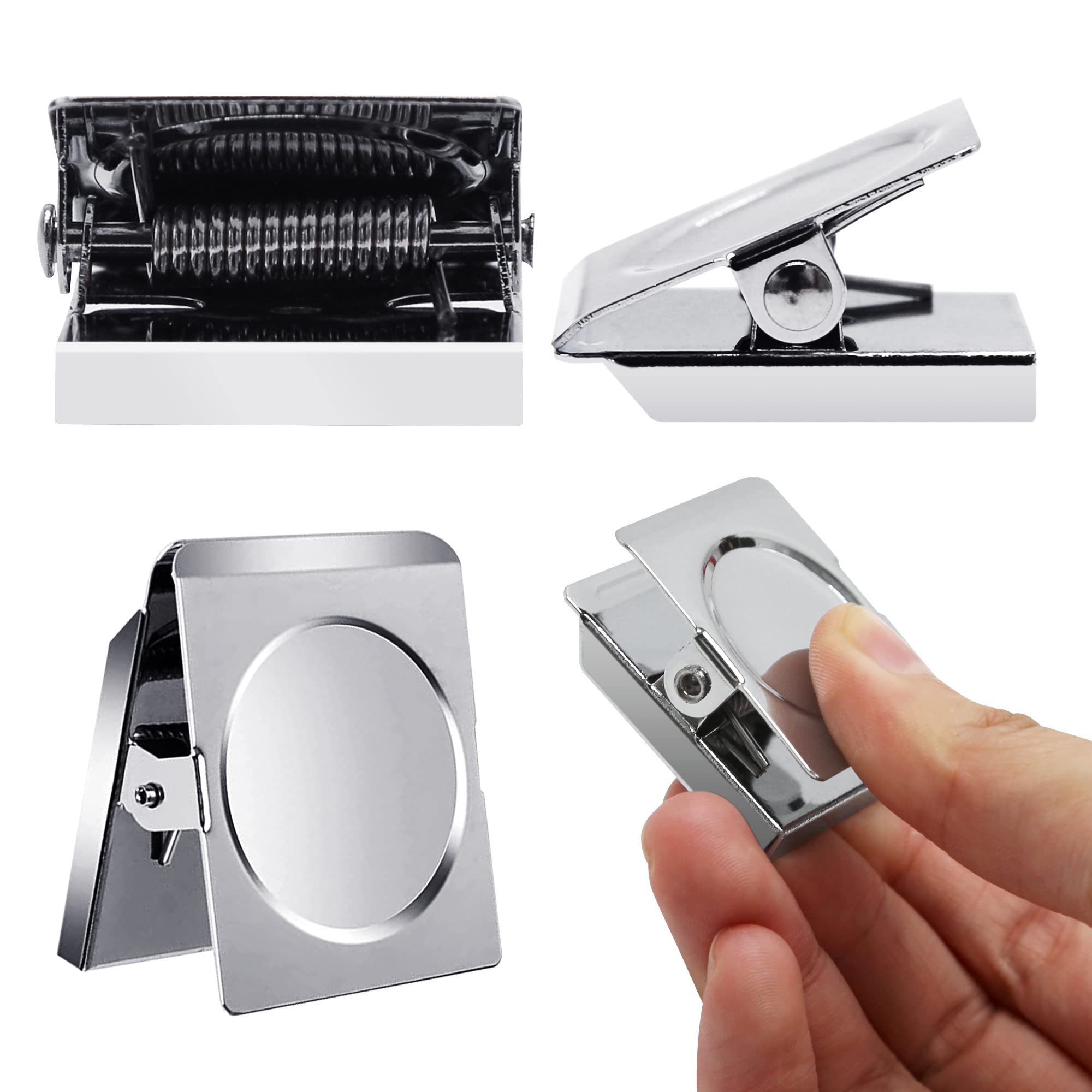 Heavy Duty Magnetic Clips 12 Pack - 2.12 Inch Extra Strong Metal Magnet Clips for Whiteboard, Refrigerator, Office & Classroom - Perfect for Hanging Notes, Photos, Documents & Organizing