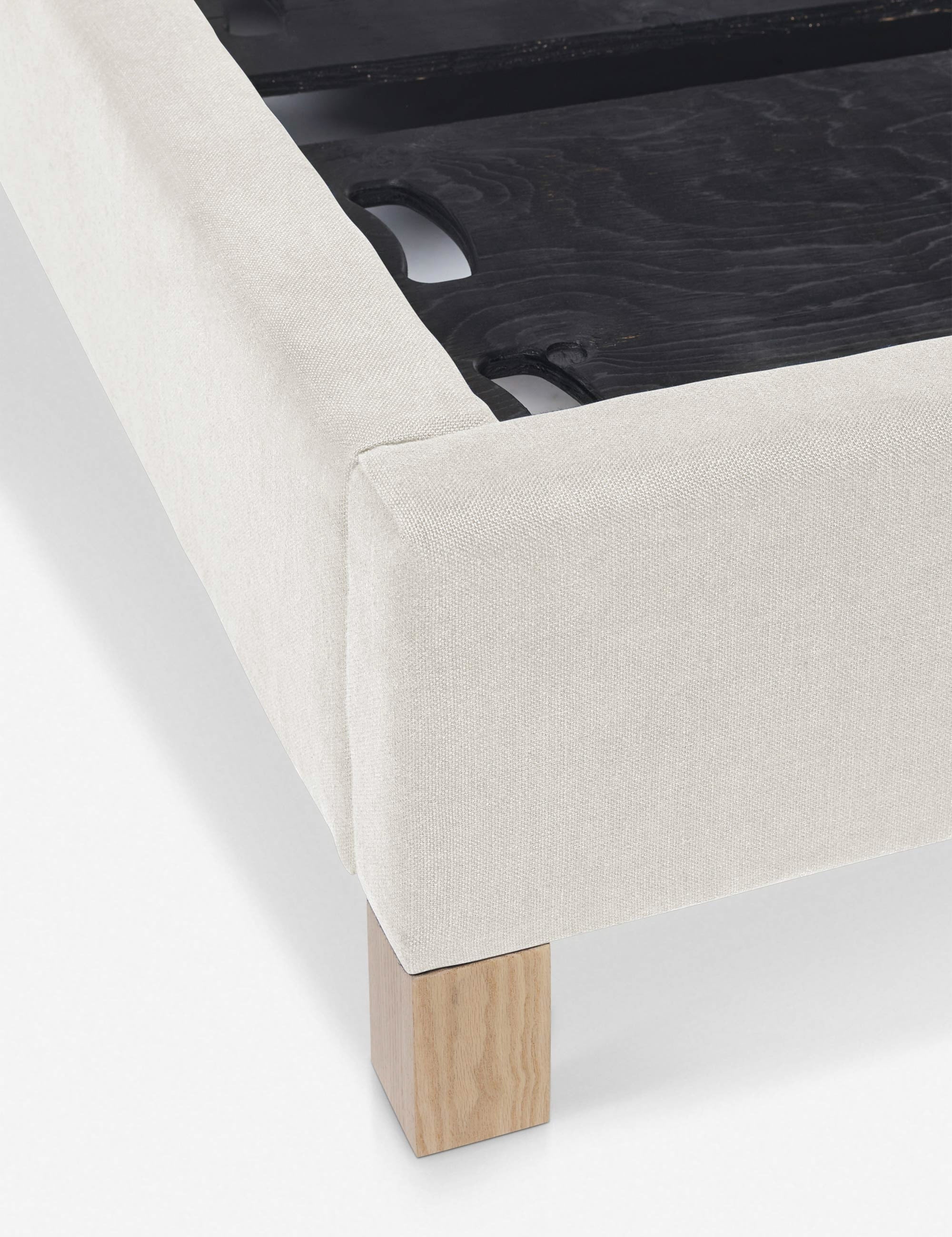 Ambleside Bed by Ginny Macdonald - Handcrafted Wooden Bed Frame with Upholstered Headboard | Perfect for Master Bedroom, Guest Room & Cozy Bedroom Decor