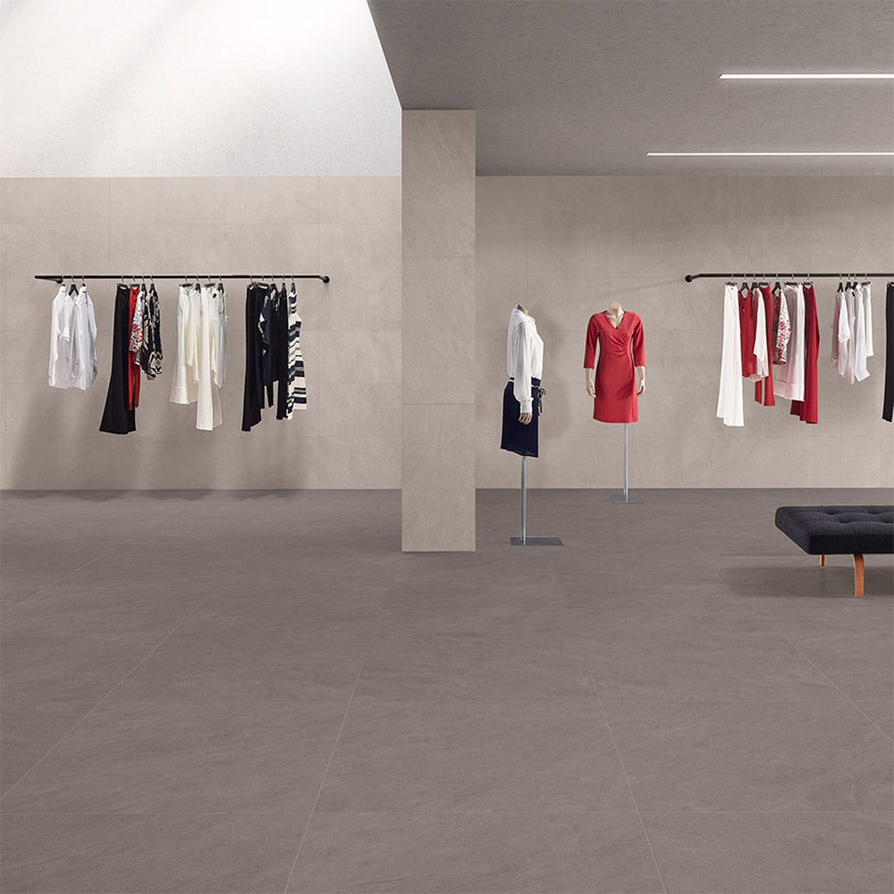 Concerta Grey 450x900 Limestone Look Outdoor Porcelain Tile - Durable & Weather-Resistant for Patios, Pool Decks & Garden Pathways