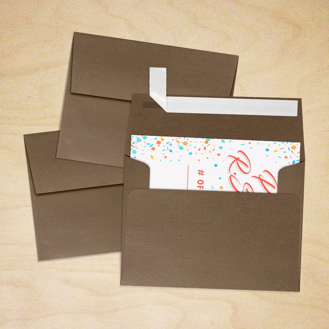Premium A2 Invitation Envelopes with Peel & Press Seal - 4 3/8