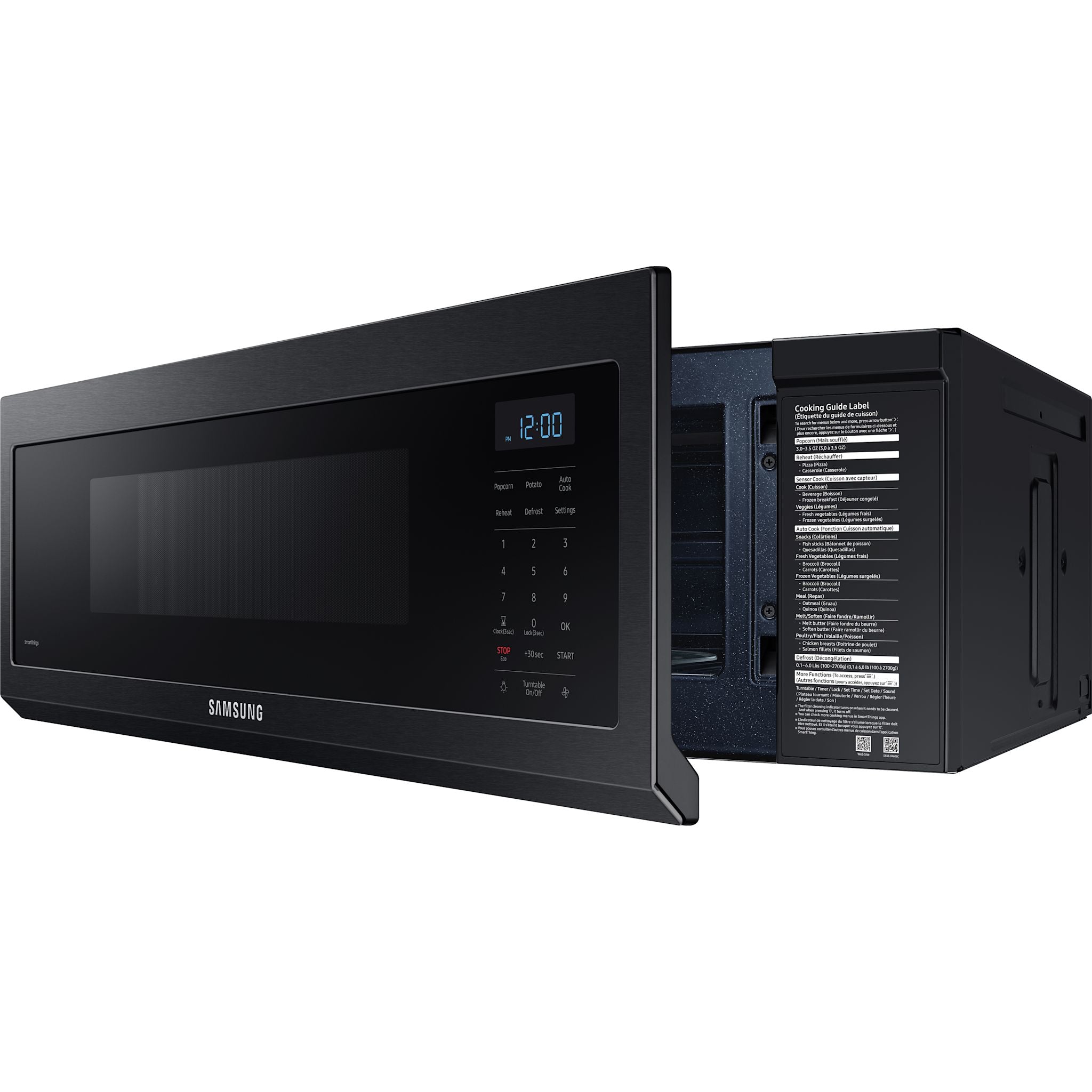 Samsung ME11F7510MT Over-the-Range Microwave Oven - 1.1 Cu. Ft, 1000W, Black Stainless Steel | Perfect for Kitchen Remodeling & Small Space Cooking
