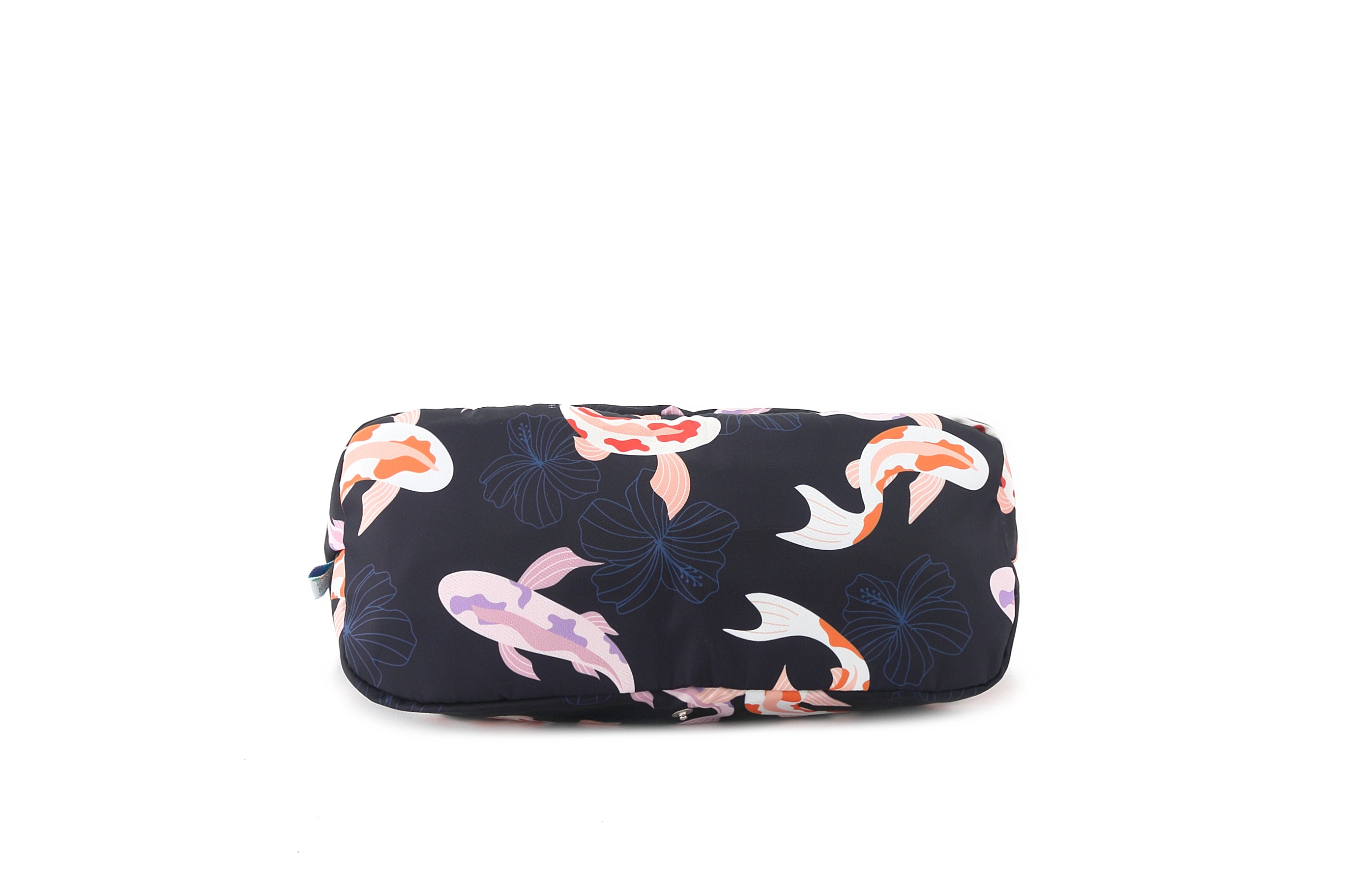 Compact Tote Bag - Jade Koi Navy Blue Design - Perfect for Work, Travel & Everyday Use