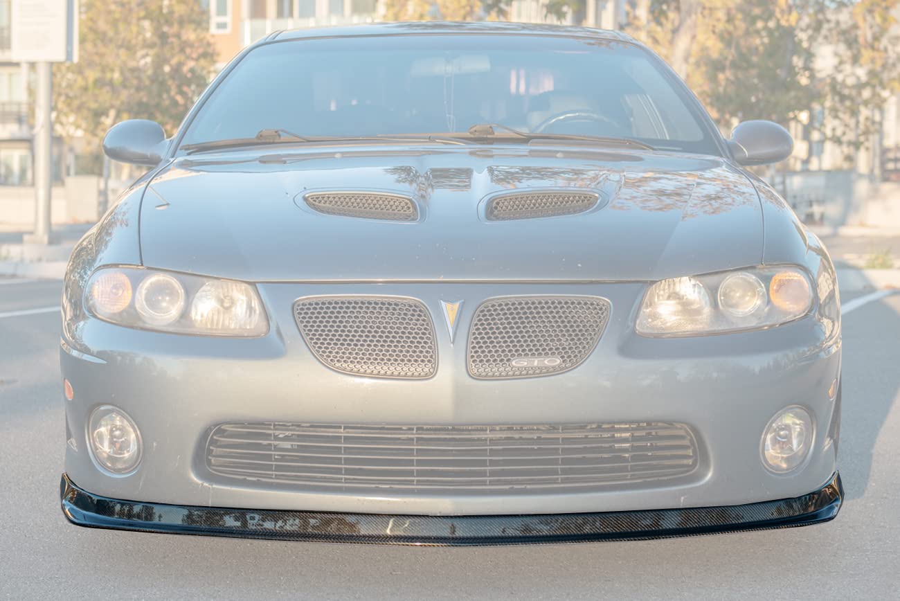 EOS Performance Carbon Fiber Front Bumper Lip Splitter for 2004-2006 Pontiac GTO - Aggressive Style Upgrade for Street Racing & Car Shows