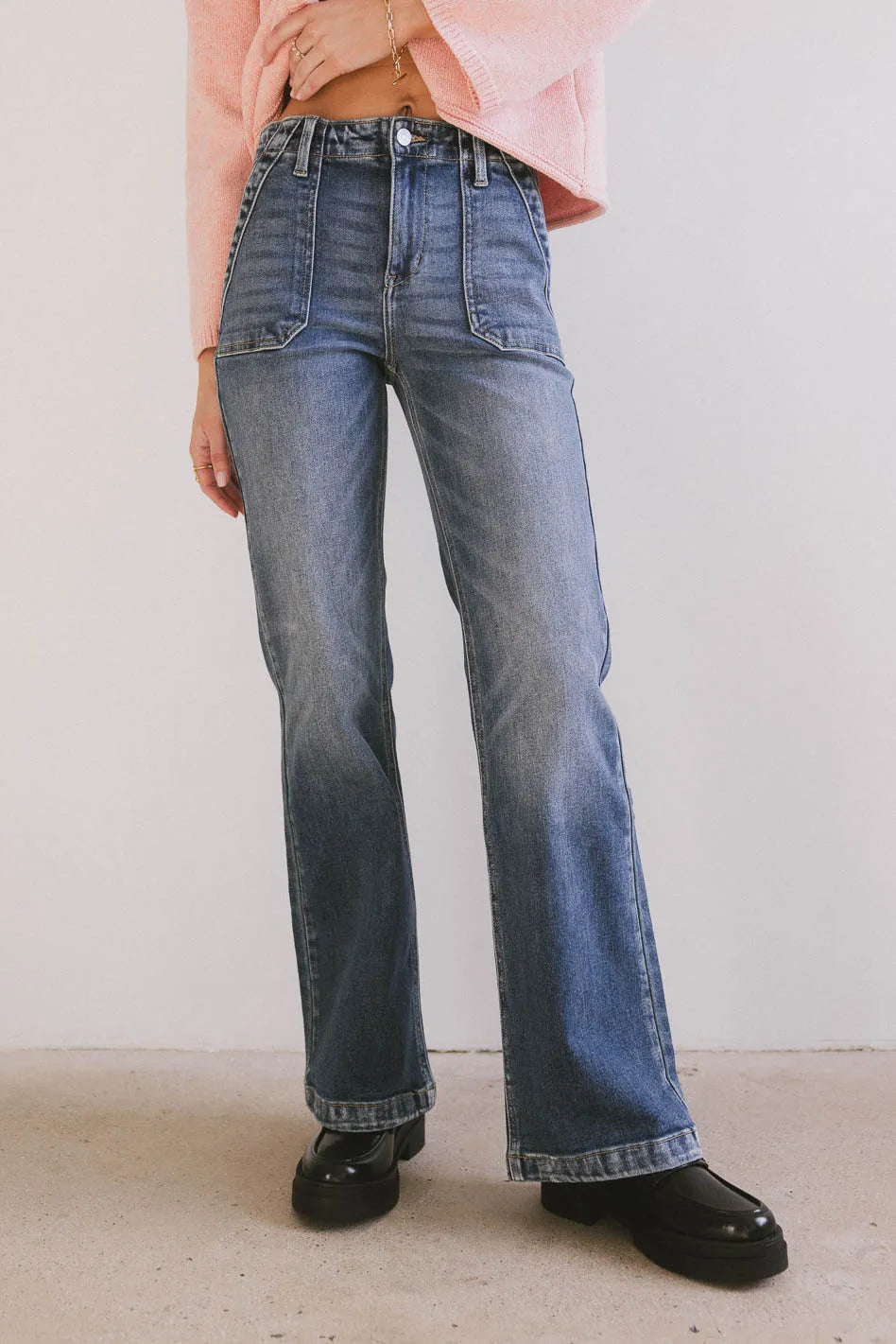 Ophelia Bootcut Jeans for Women - High Waisted Stretch Denim Pants (Final Sale) | Perfect for Casual Wear, Office Outfits & Night Out Looks