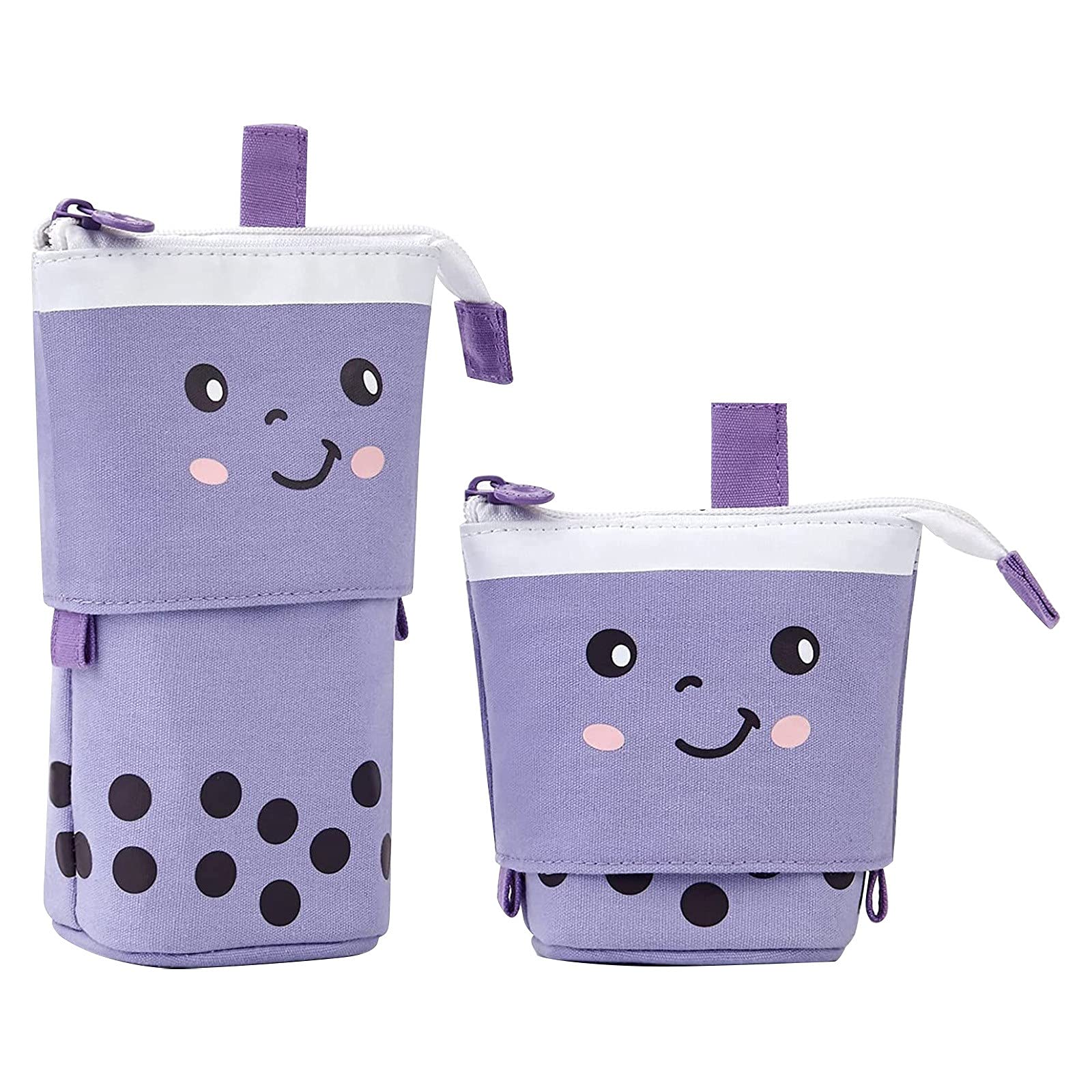 Telescopic Pencil Case for Pens, Markers & School Supplies - Purple, Perfect for Students & Office Use